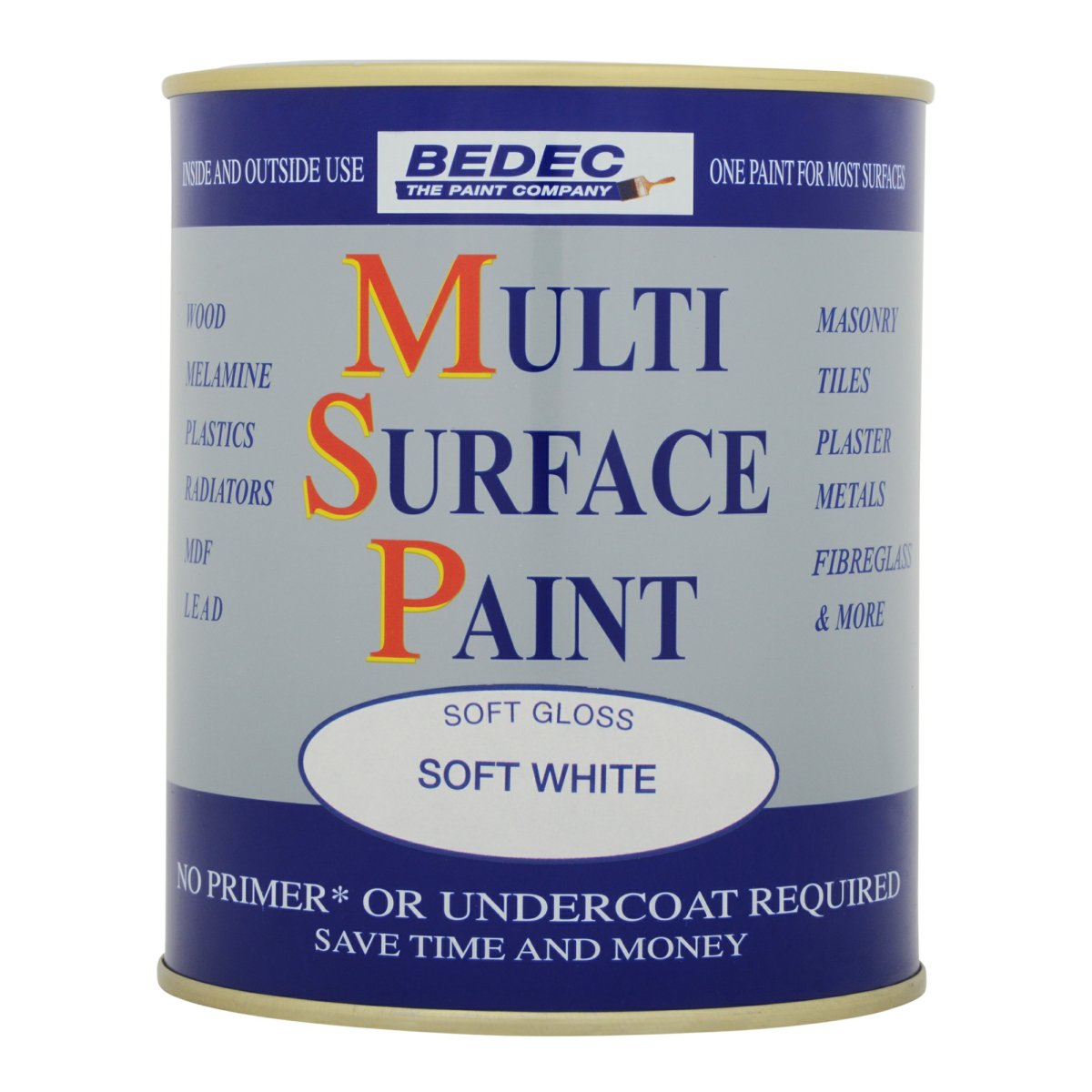 Bedec MSP Soft Gloss White 750ml