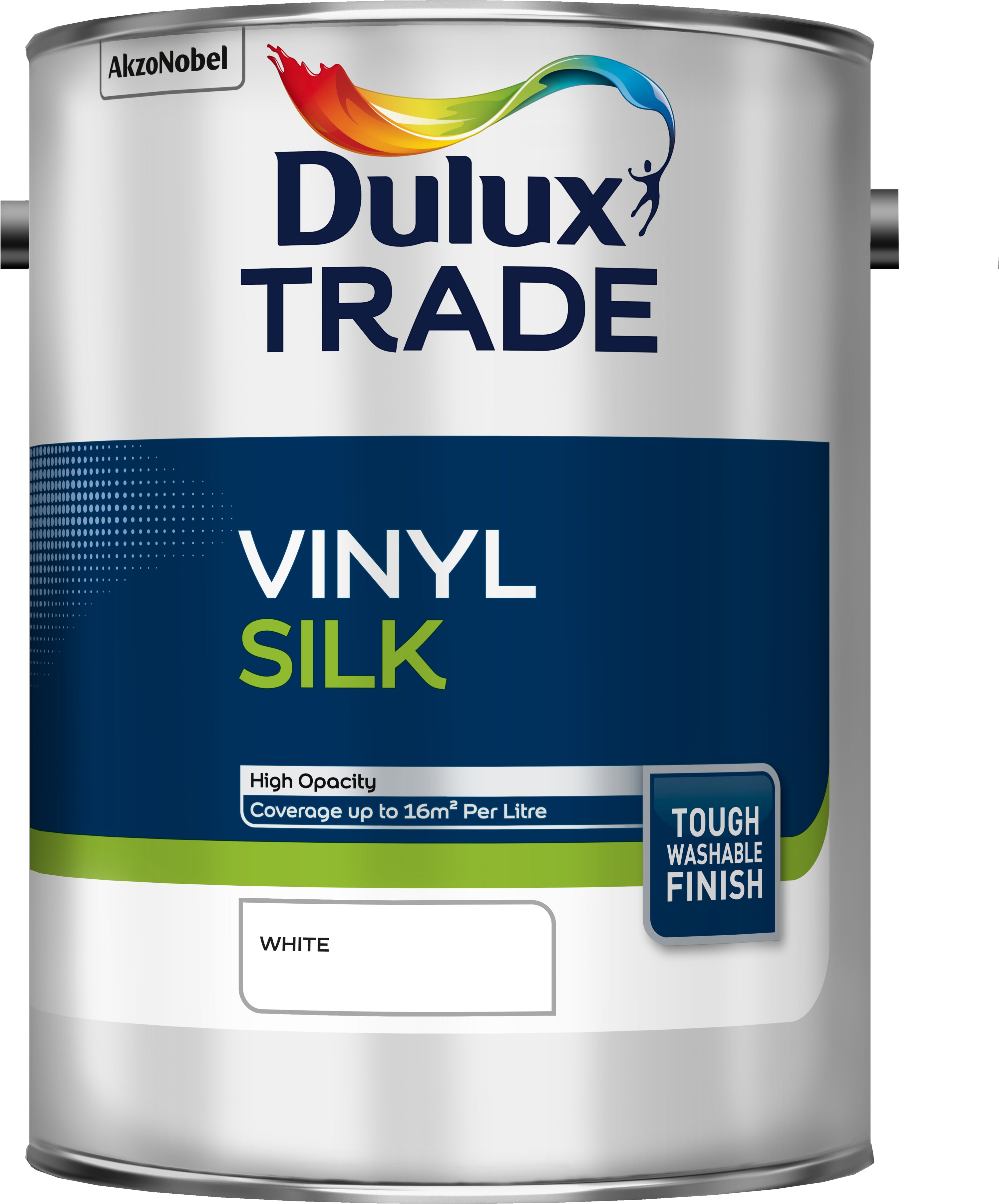 Dulux Trade Vinyl Silk White 5L
