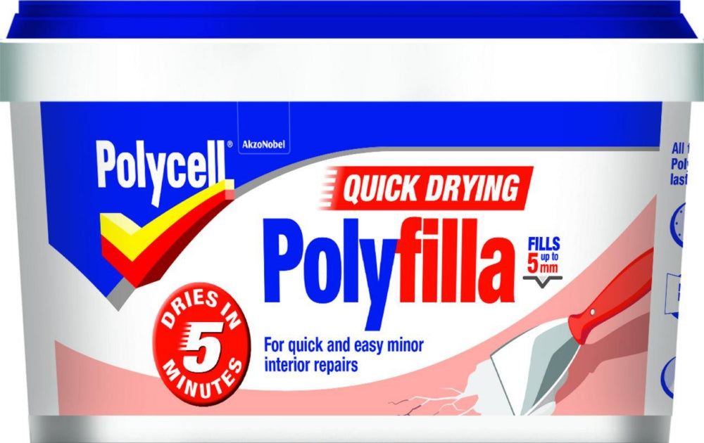 Polycell Quick Drying Polyfilla Tub 1kg