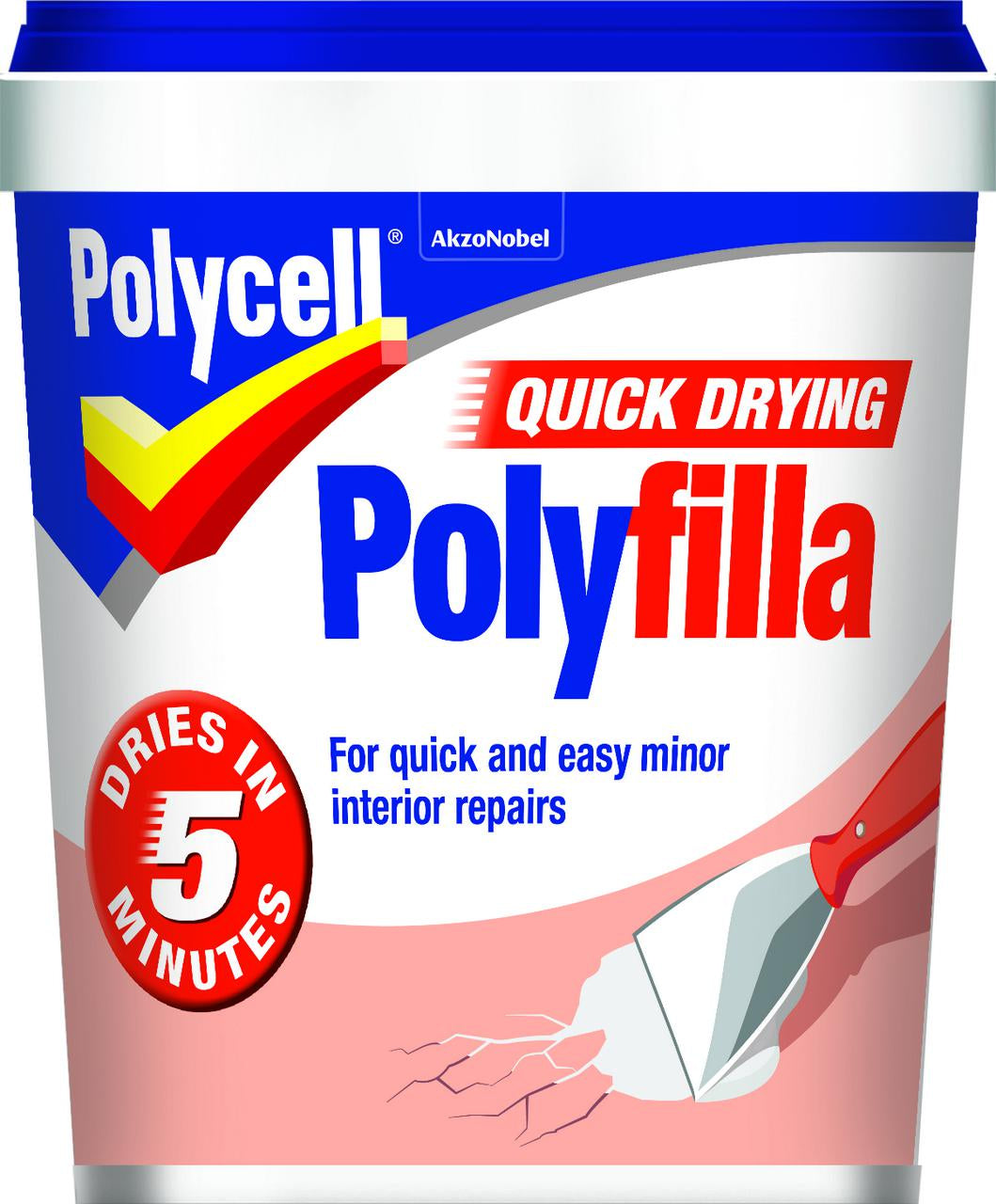 Polycell Quick Drying Polyfilla Tub 500g