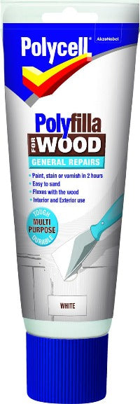 Polycell Polyfilla Wood General Repair White Tube 330g