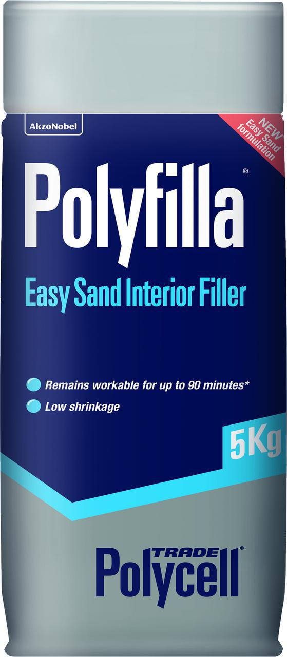 Polycell Trade Polyfilla Easy Sand Interior Filler 5kg