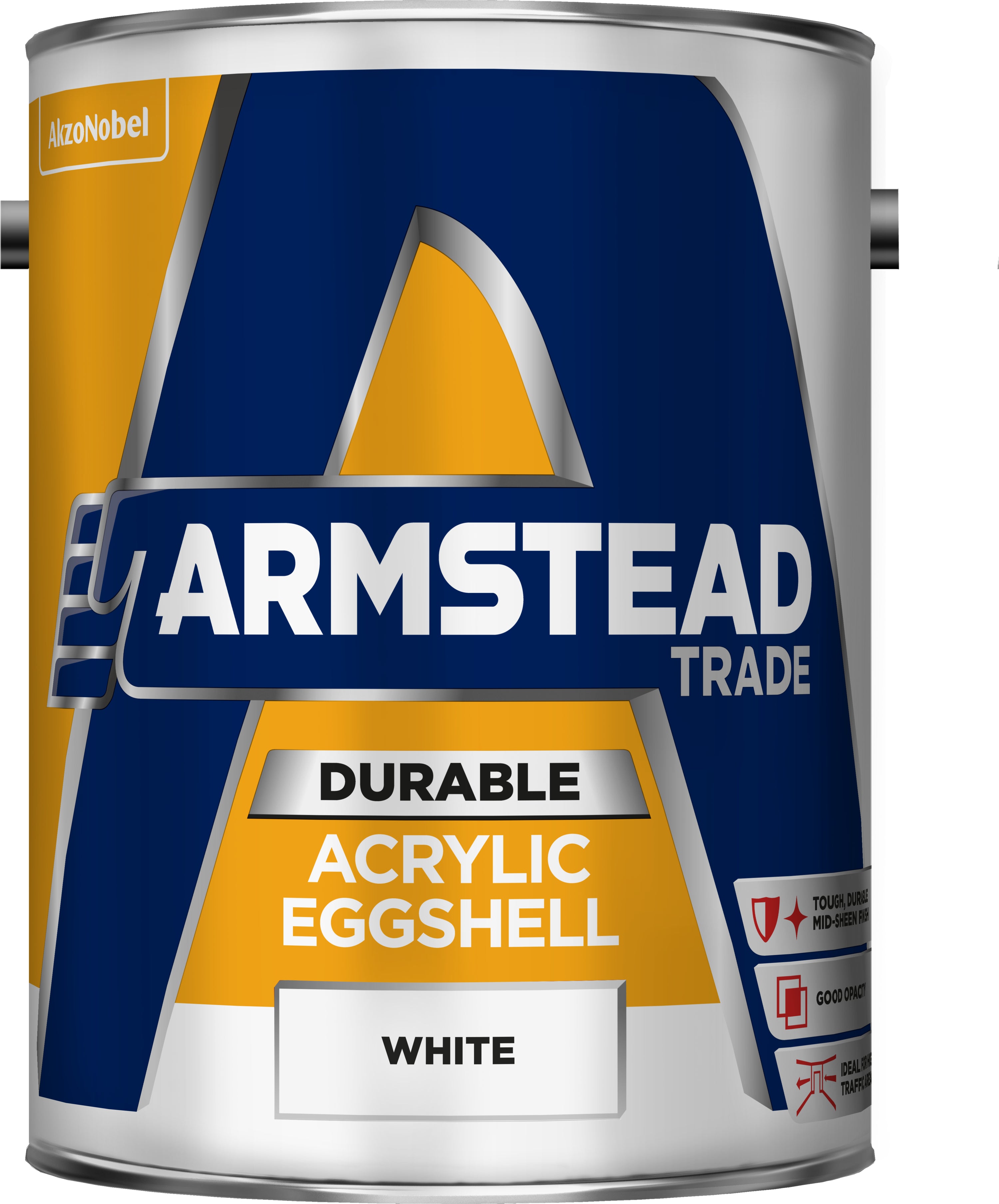 Armstead Trade Durable Acrylic Eggshell White 5L