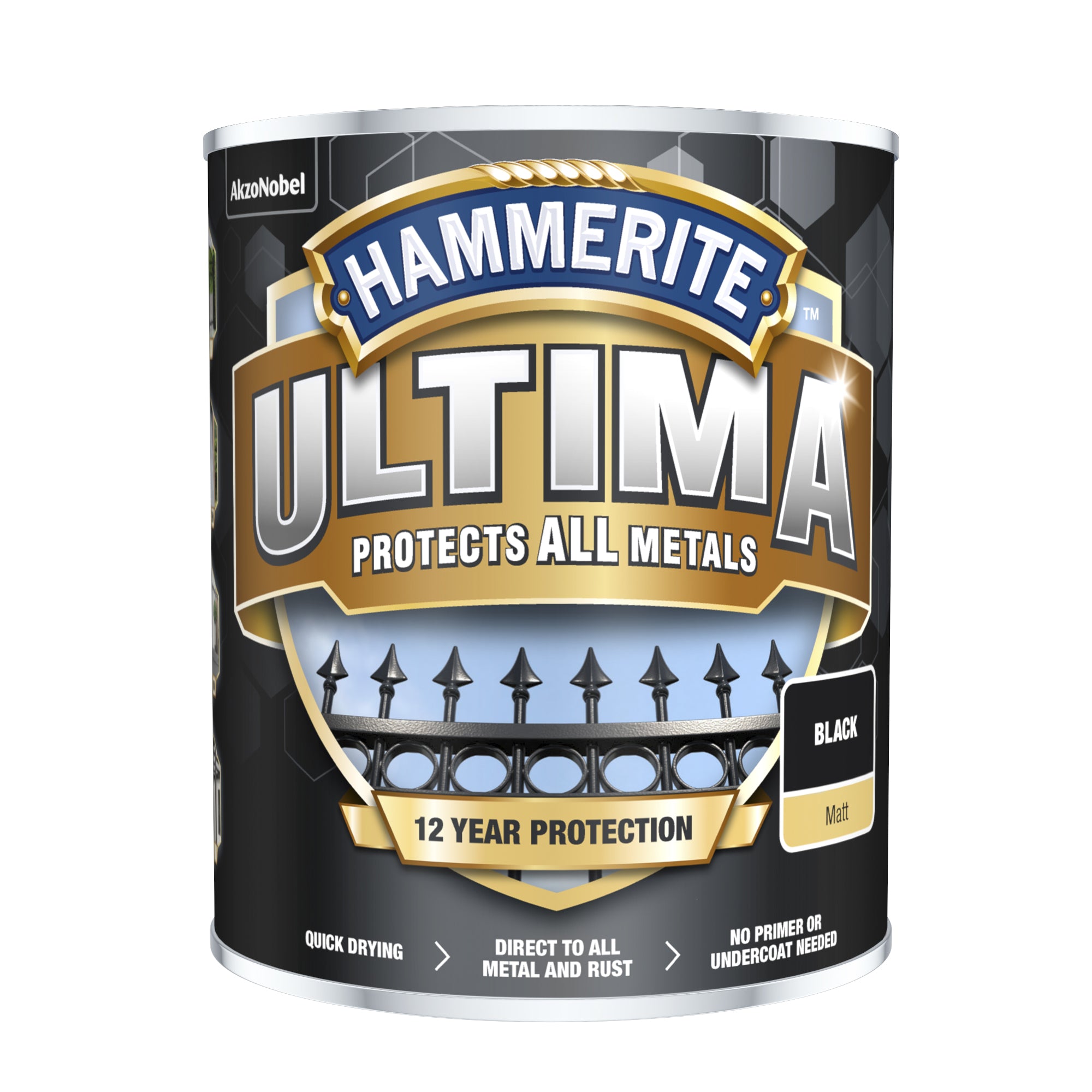 Hammerite Ultima Matt Black 750ml