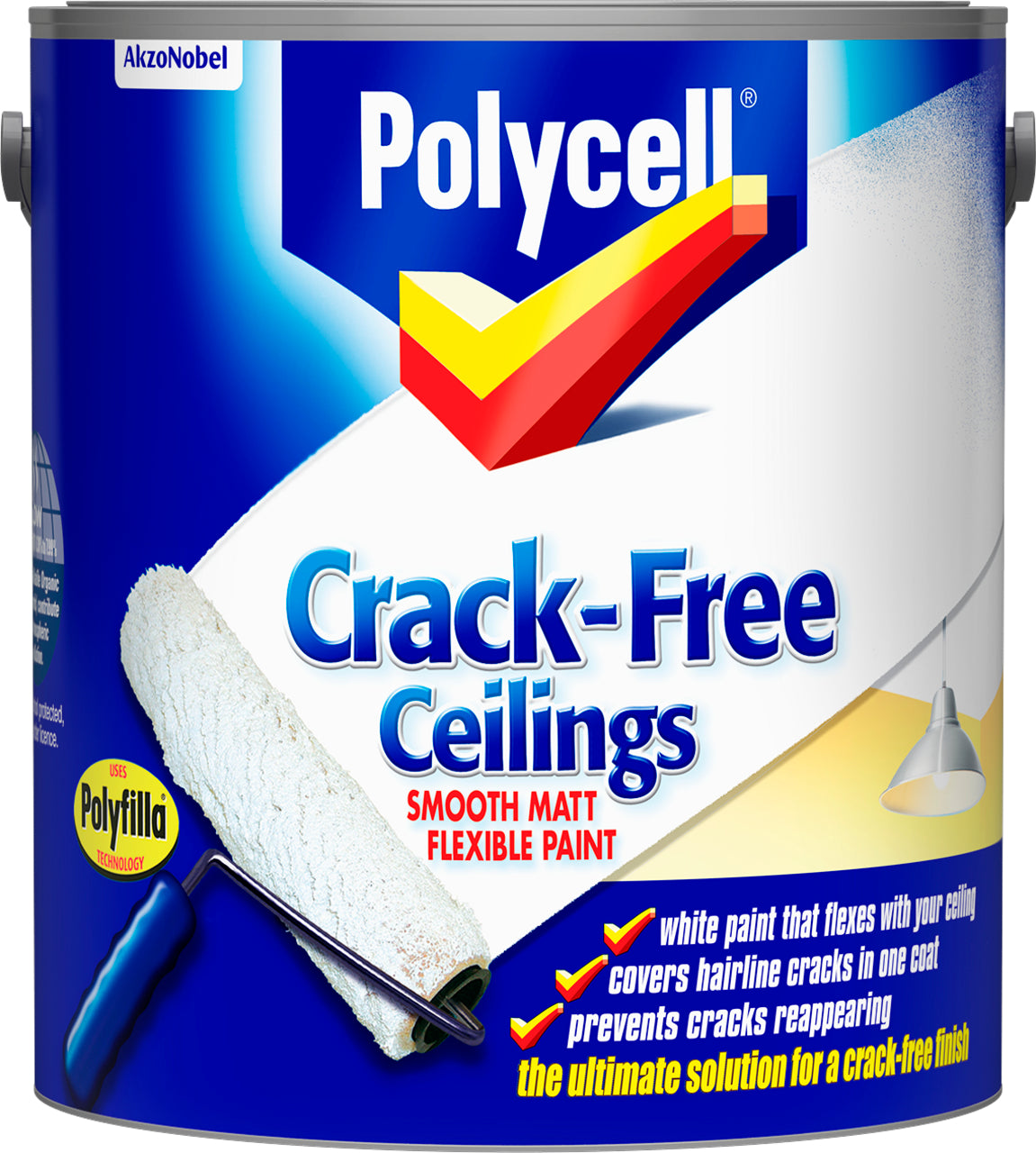 Polycell Crack Free Ceilings Smooth Matt 2.5L