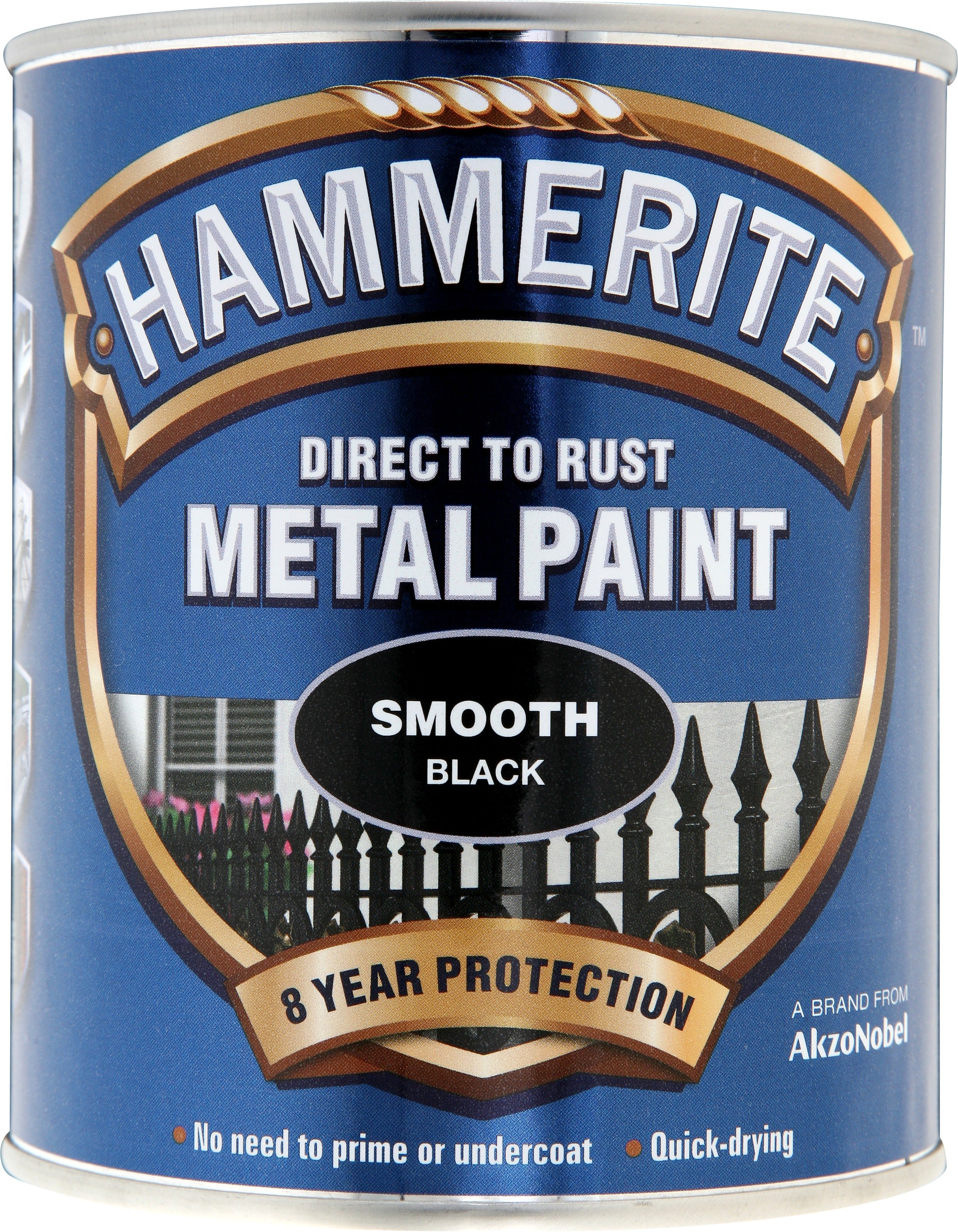 Hammerite Metal Paint Smooth Black 750ml