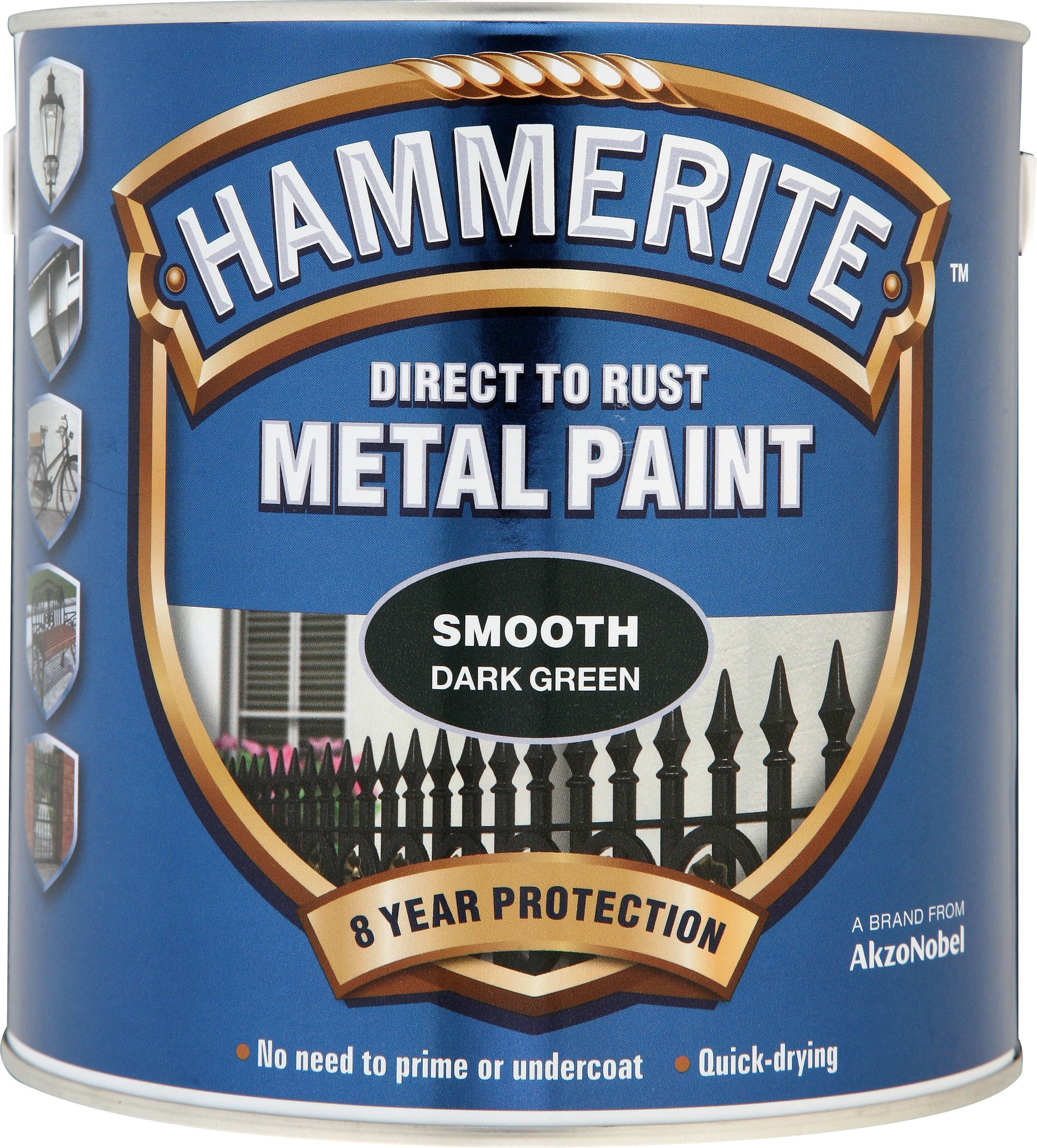 Hammerite Metal Paint Smooth Dark Green 2.5L