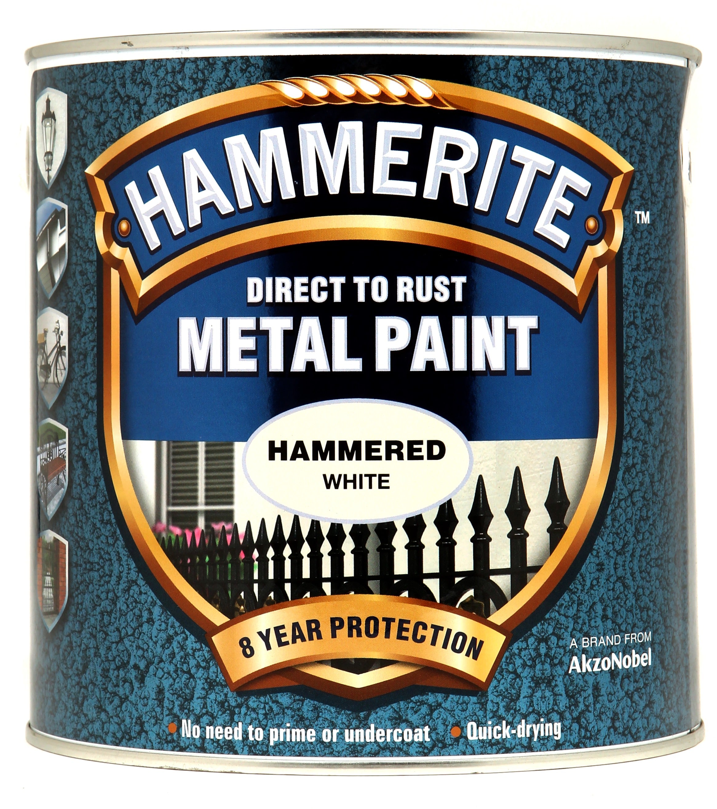 Hammerite Metal Paint Hammered White 2.5L