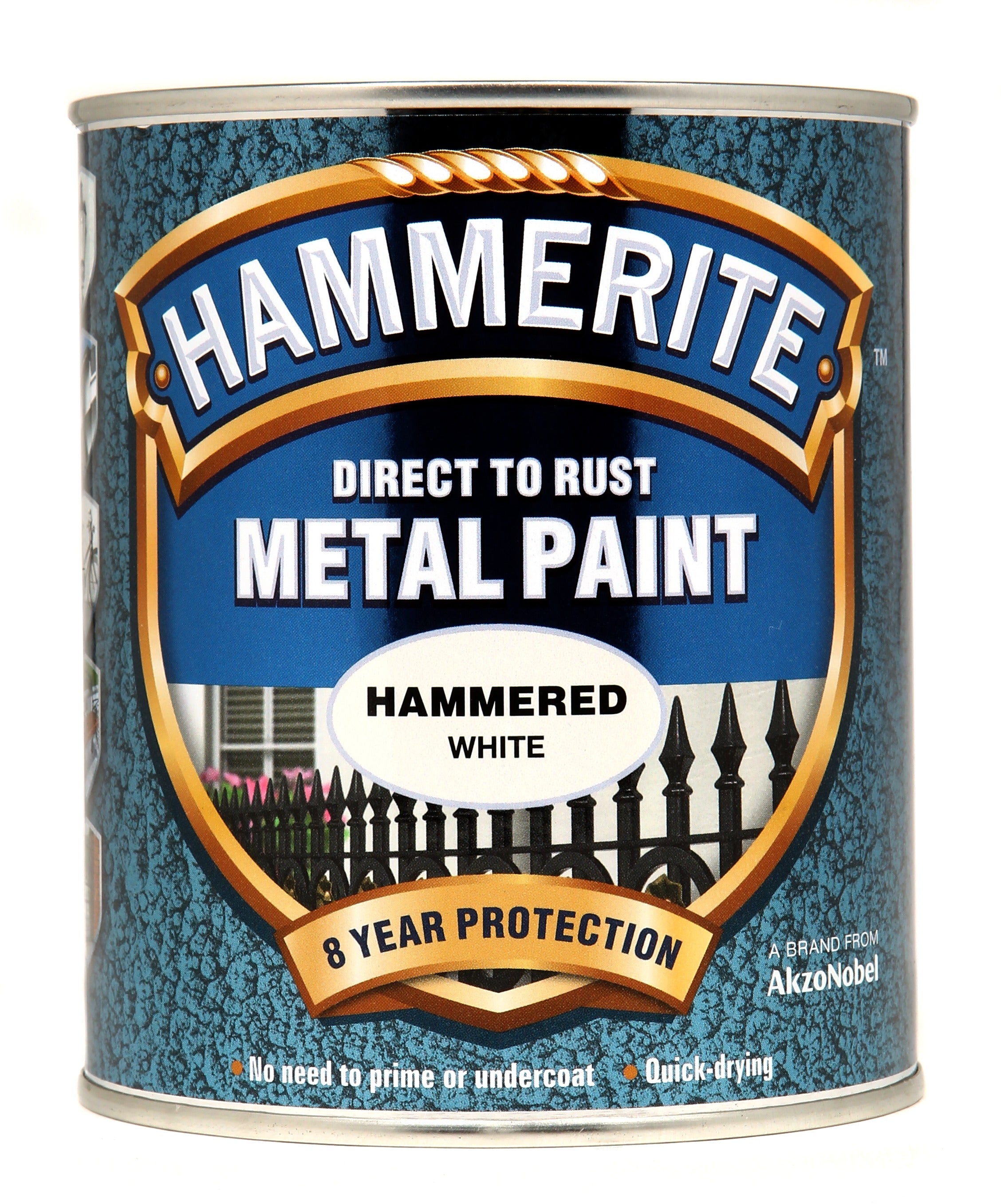 Hammerite Metal Paint Hammered White 750ml