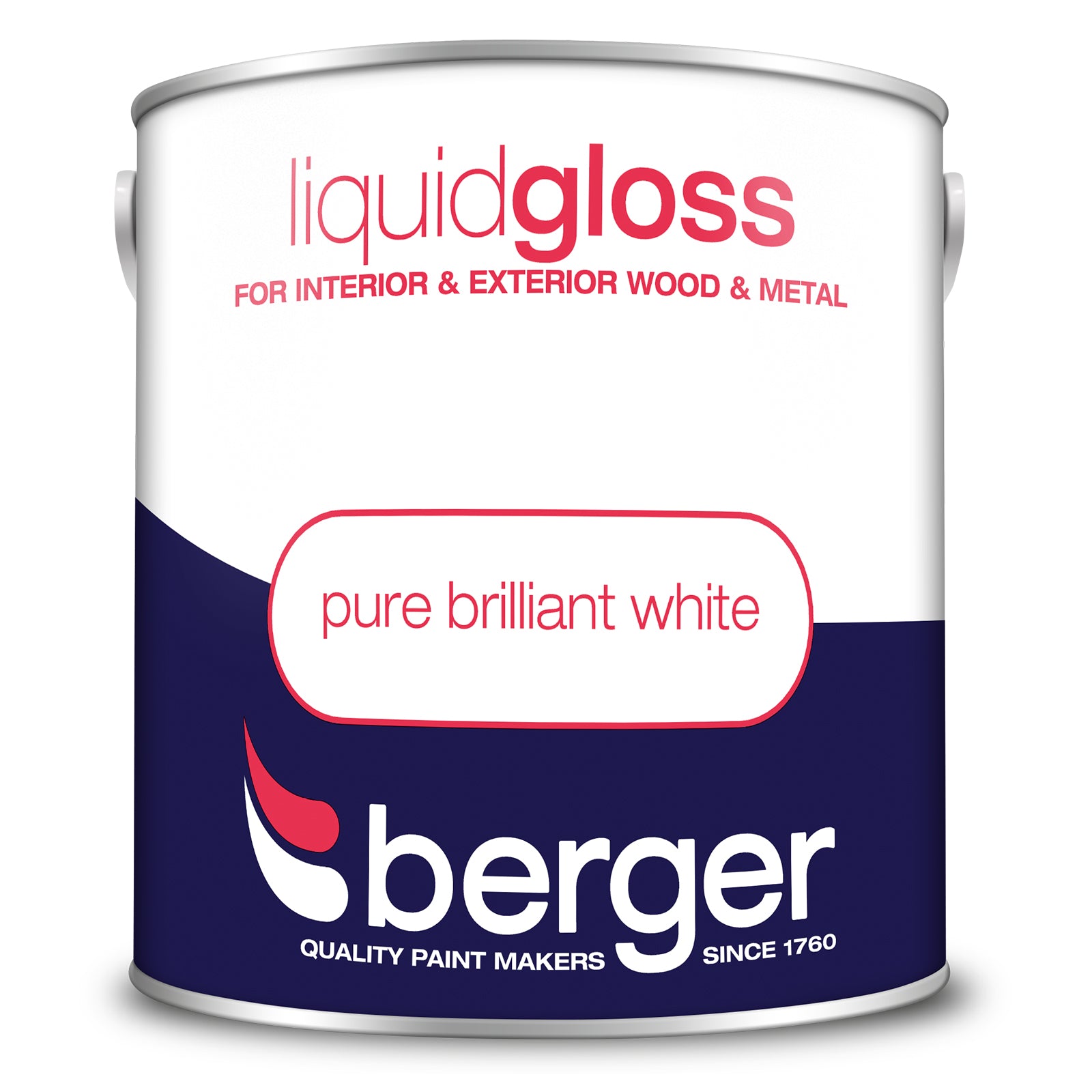 Berger Non Drip Gloss Pure Brilliant White, 40% OFF