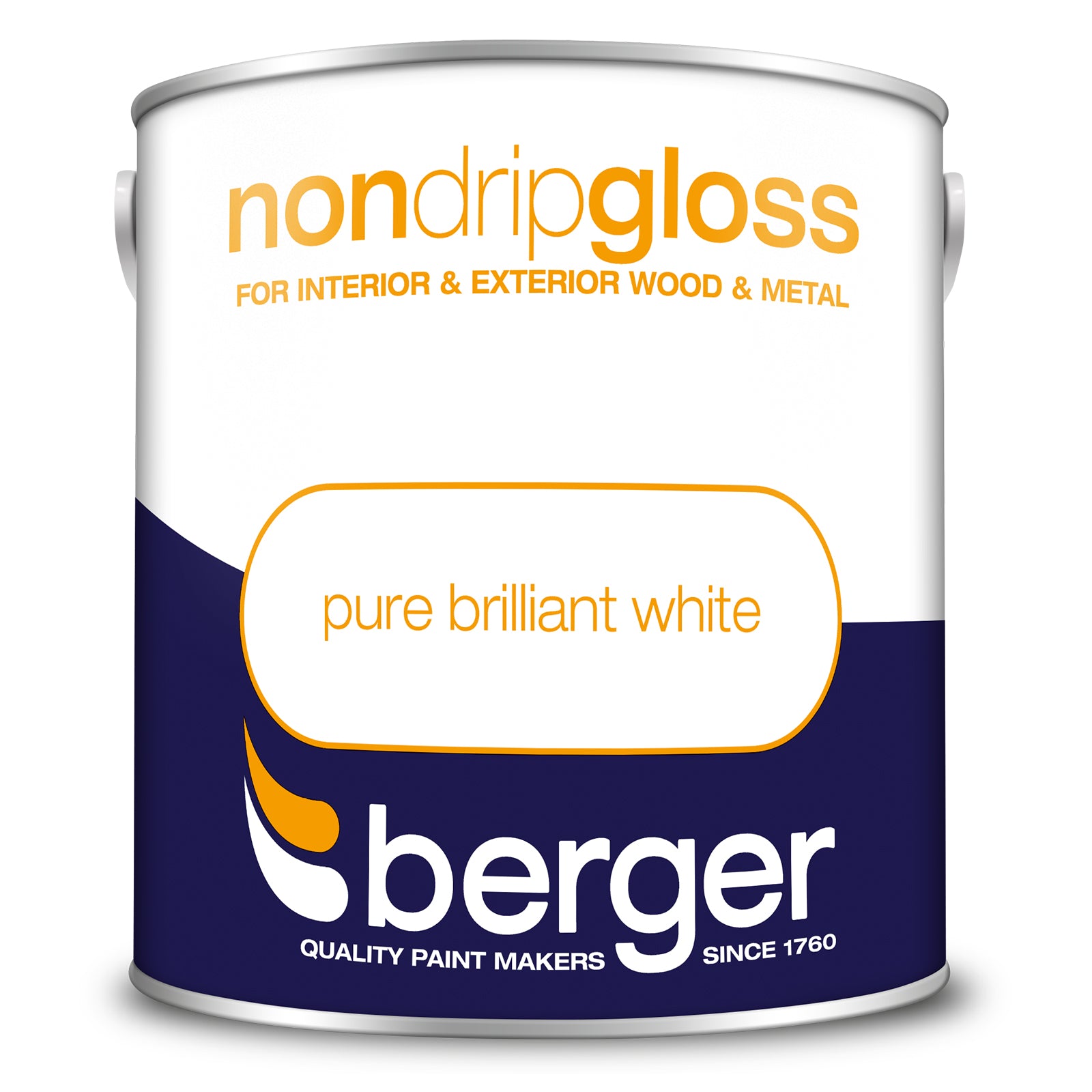Berger Non Drip Gloss Pure Brilliant White 2.5L