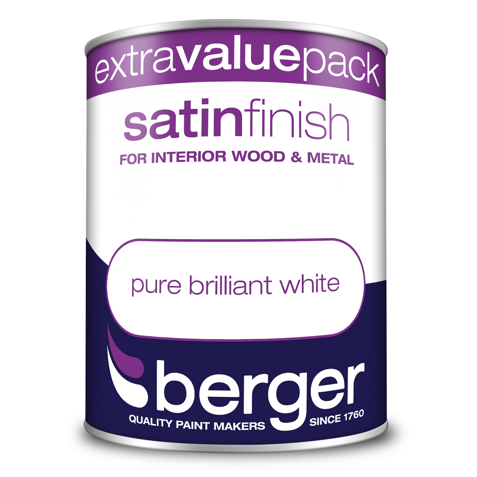 Berger Satin Pure Brilliant White 1.25L