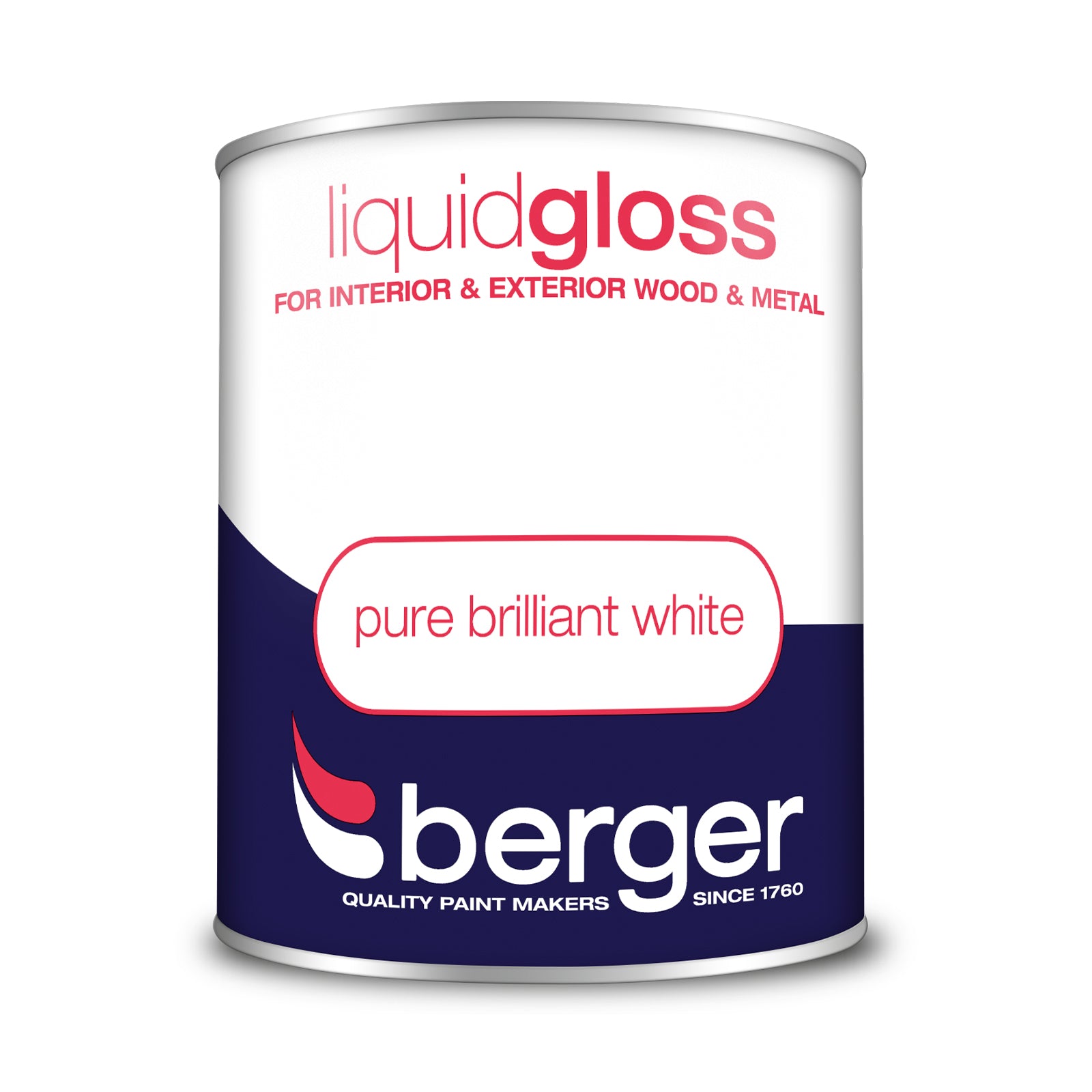 Berger Liquid Gloss Pure Brilliant White 750ml