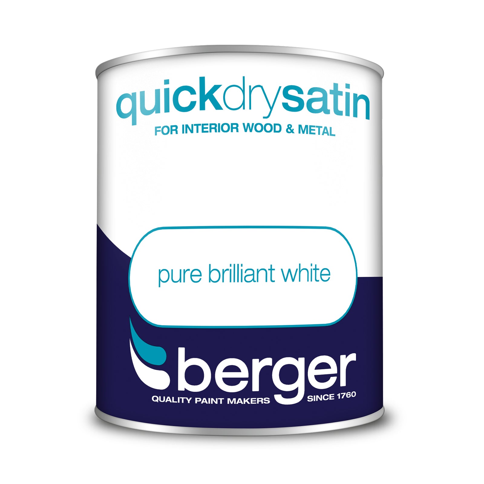 Berger Quick Drying Satin Pure Brilliant White 750ml