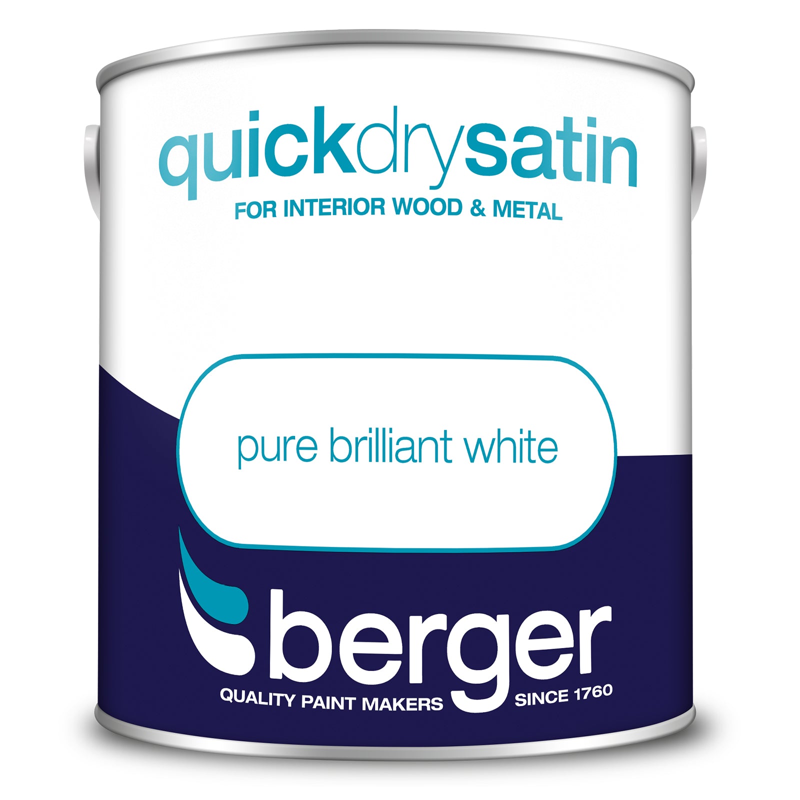 Berger Quick Drying Satin Pure Brilliant White 2.5L