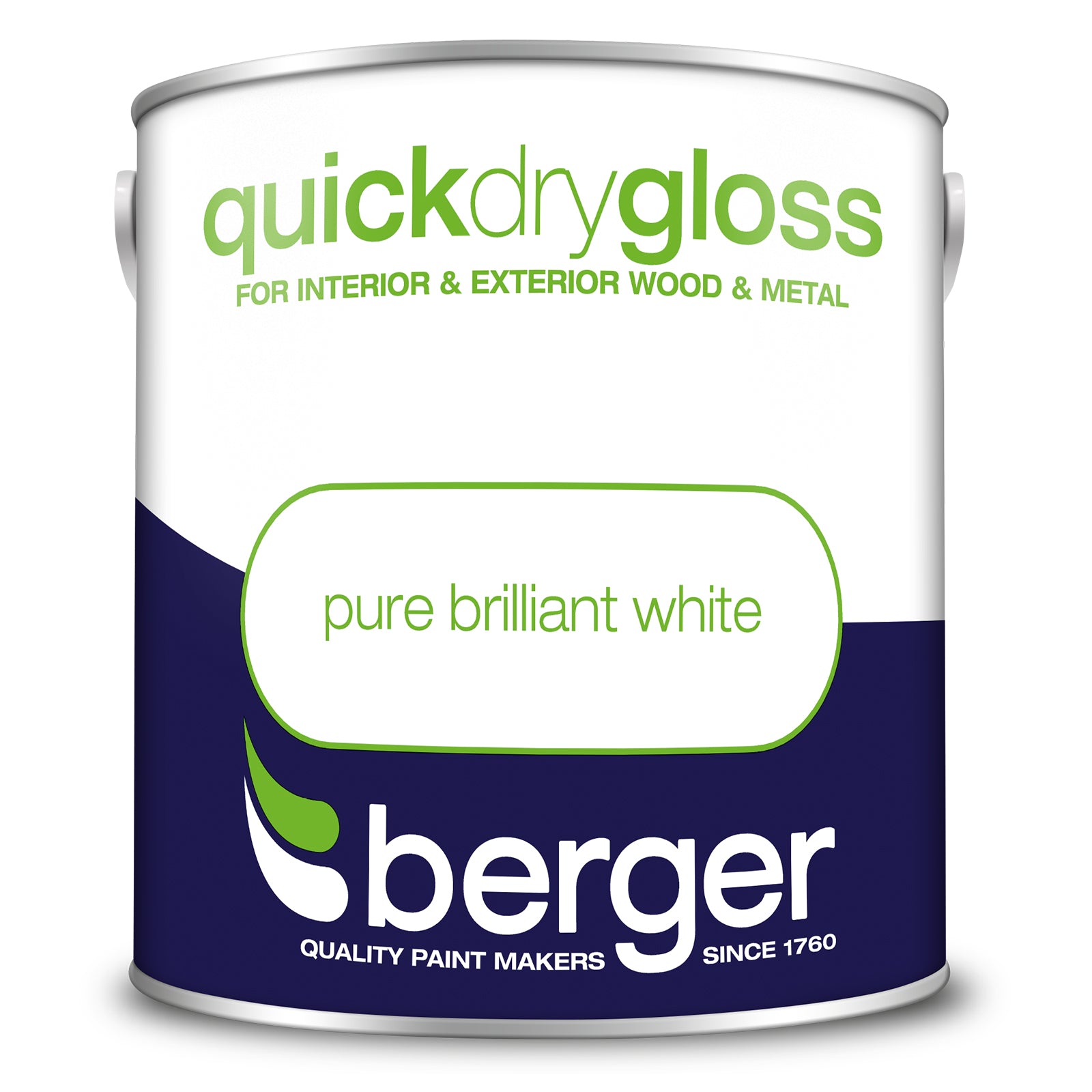 Berger Quick Drying Gloss Pure Brilliant White 2.5L