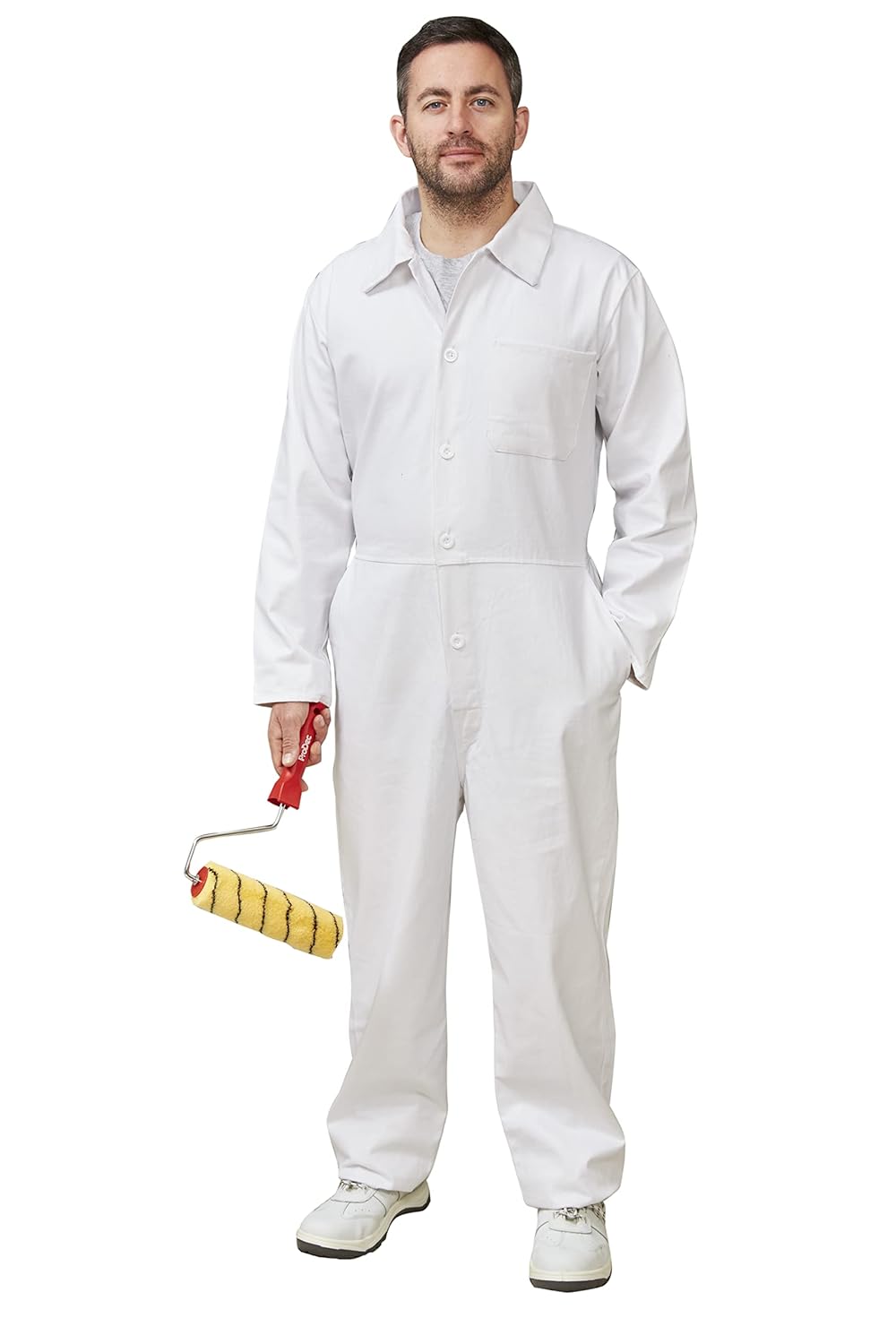 ProDec 36" White Cotton Drill Boilersuit
