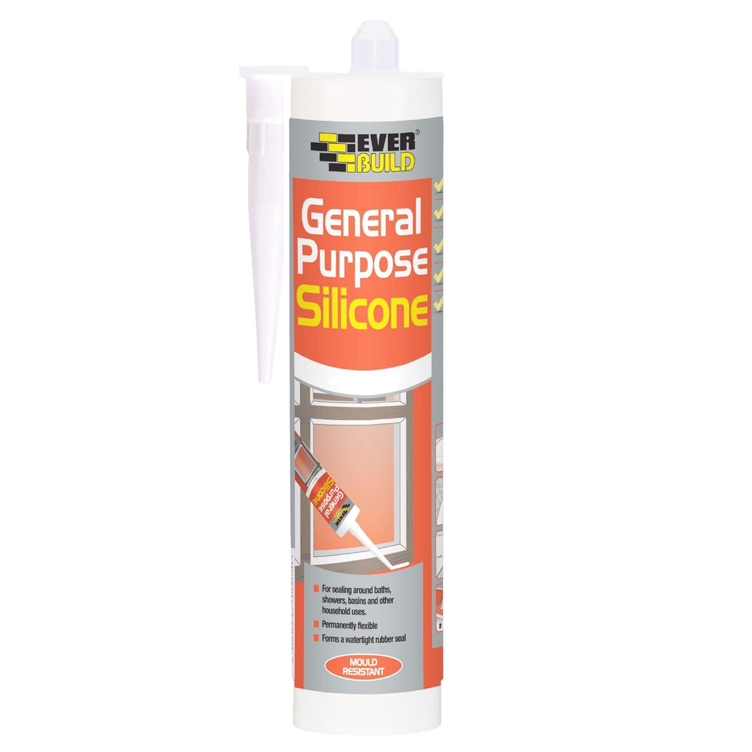 Everbuild General Purpose Silicone Black 290ml