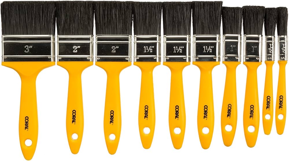 Coral Essential Paint Brush Set (10PC)