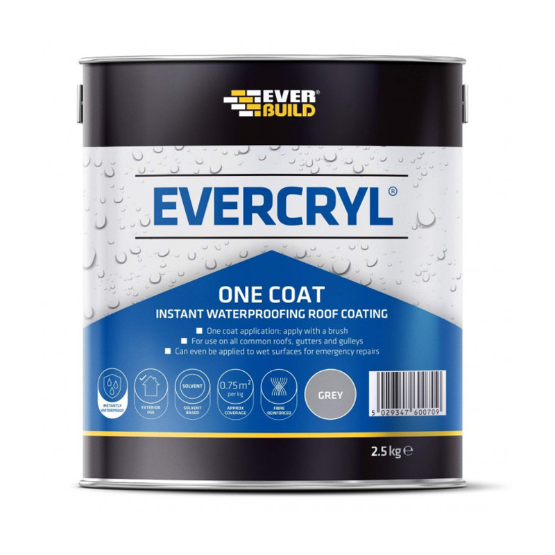 Everbuild Evercryl One Coat Grey 2.5KG
