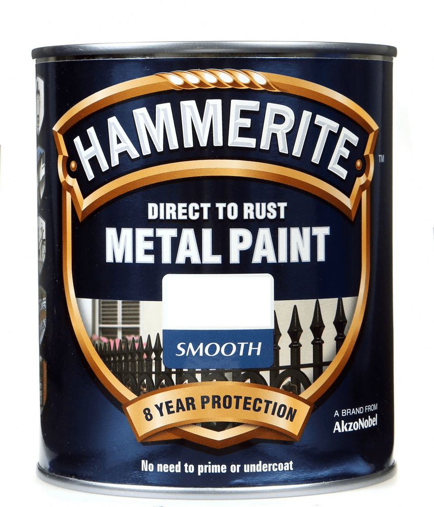 Hammerite Metal Paint Direct To Rust Smooth Blue Slate 750ml