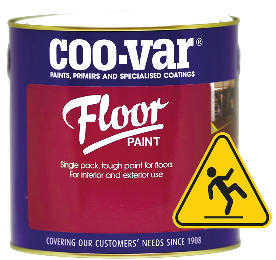 Coo-Var Floor Paint Safety Yellow (Non-Slip) 2.5L