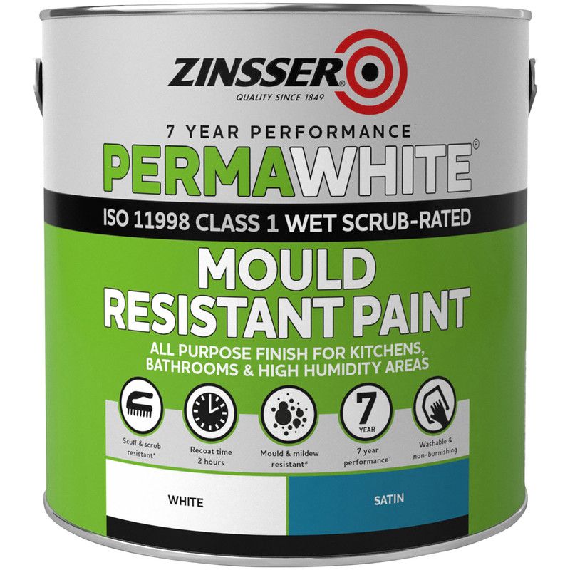 Zinsser Perma White Interior Satin  2.5L