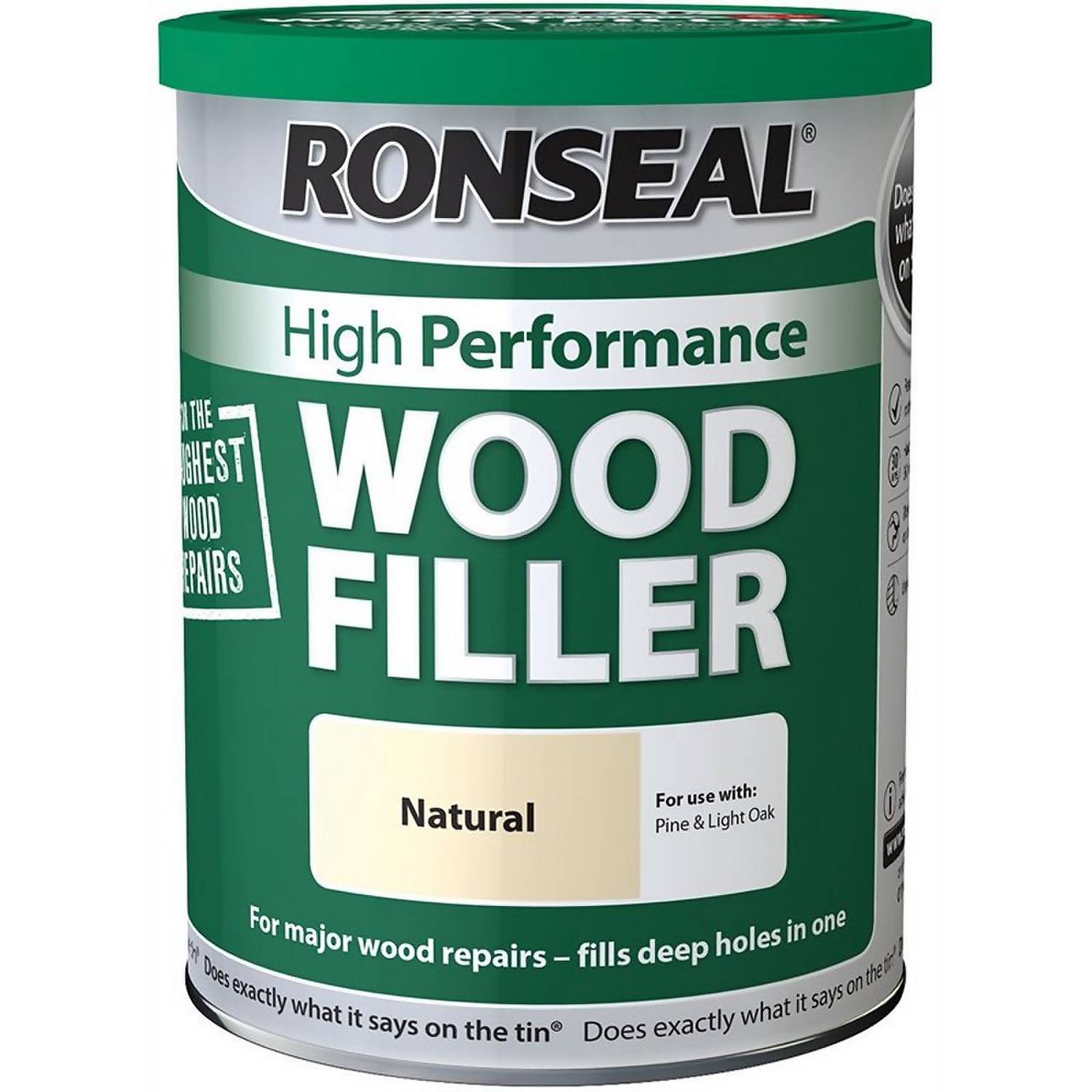 Ronseal High Performance Wood Filler Natural 1kg
