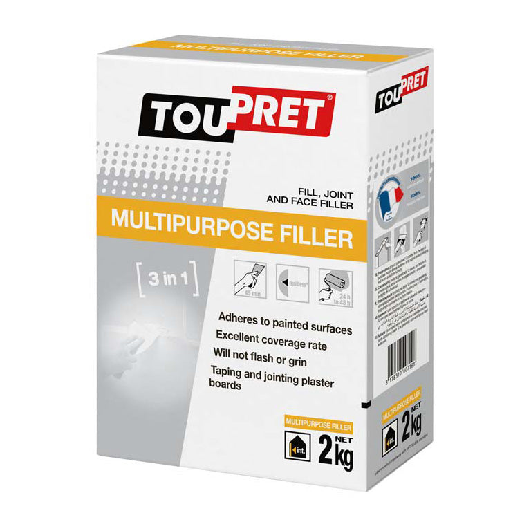 Enduit Polyvalent Toupret Tough Multi Filler – 2kg Et 5kg Pour Extérieur