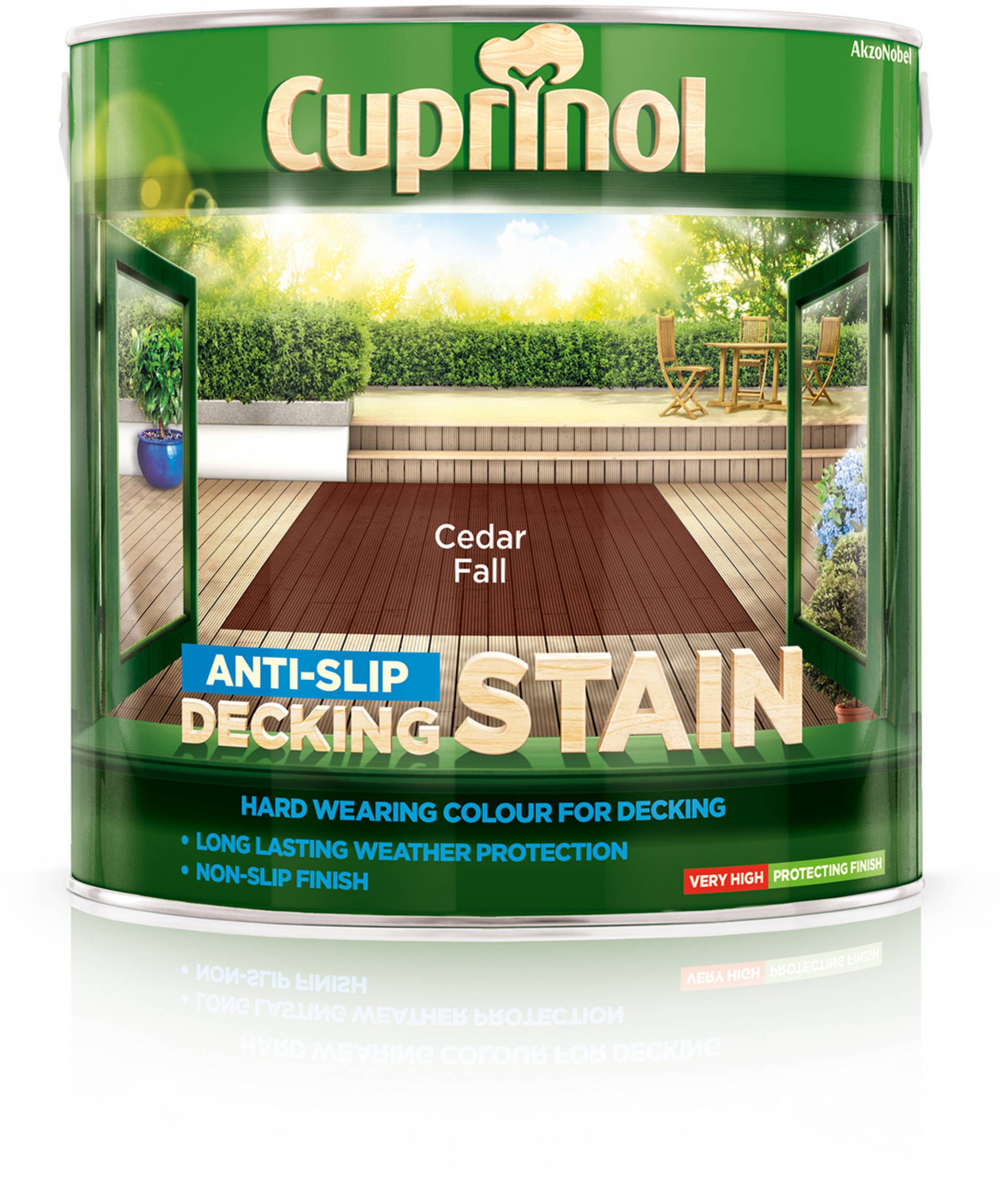 Cuprinol Anti-Slip Decking Stain Cedar Fall 2.5L