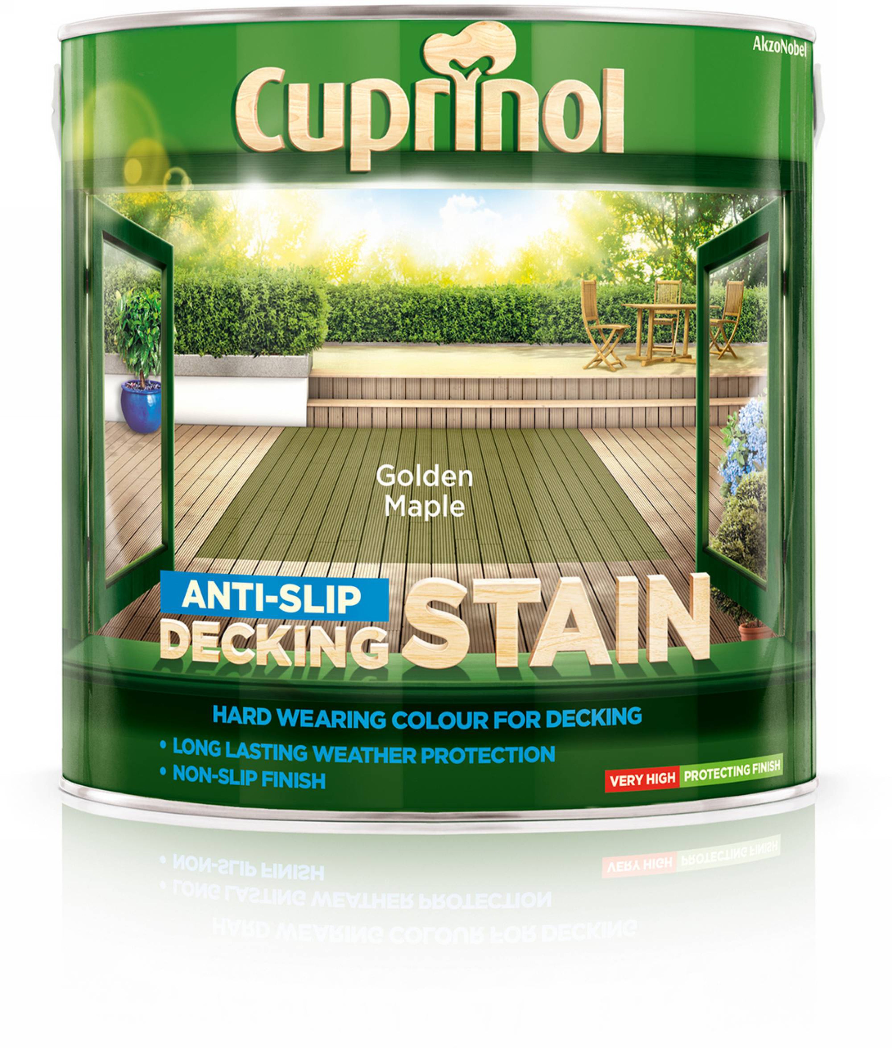Cuprinol Anti-Slip Decking Stain Golden Maple 2.5L
