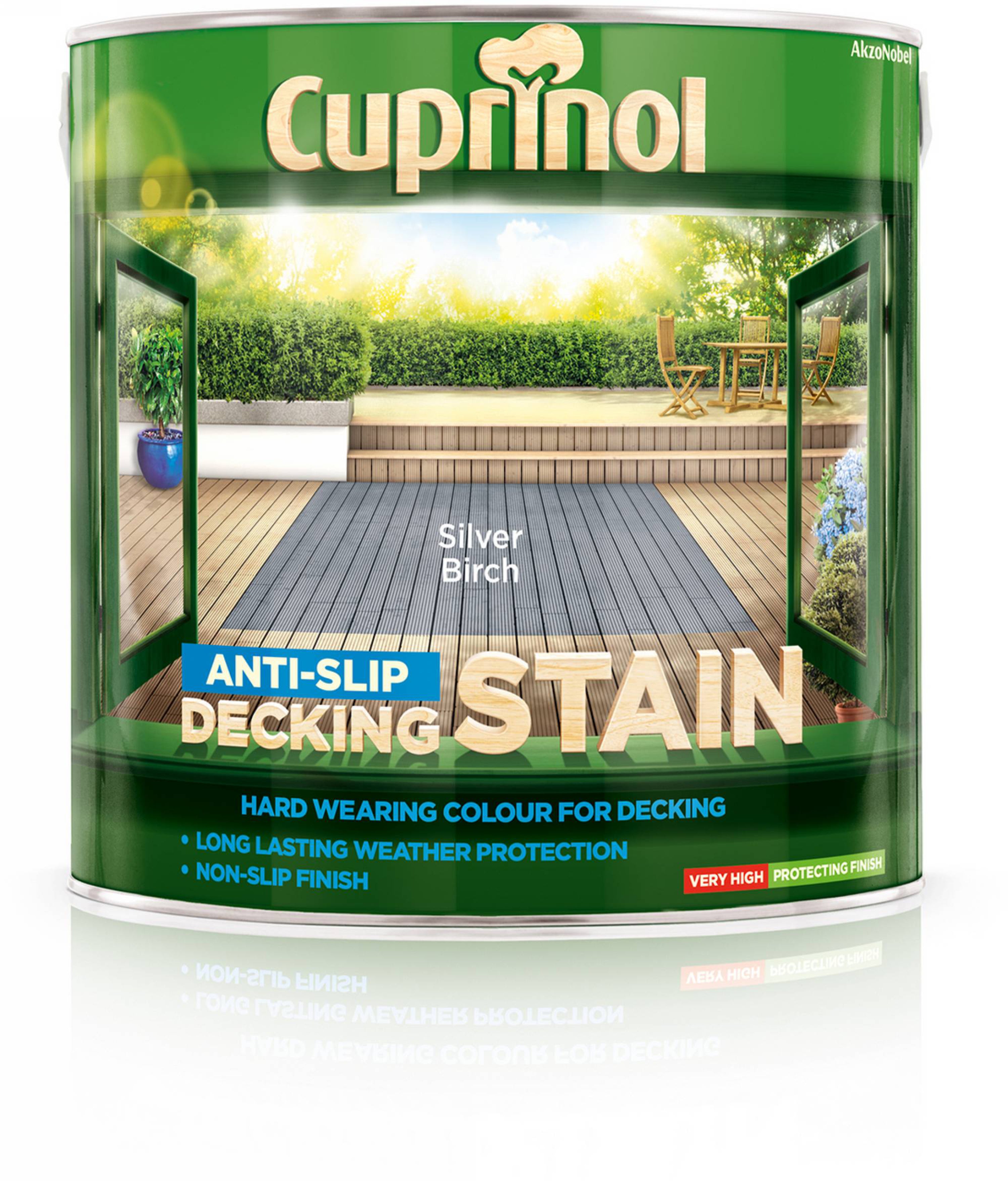 Cuprinol Anti-Slip Decking Stain Silver Birch 2.5L