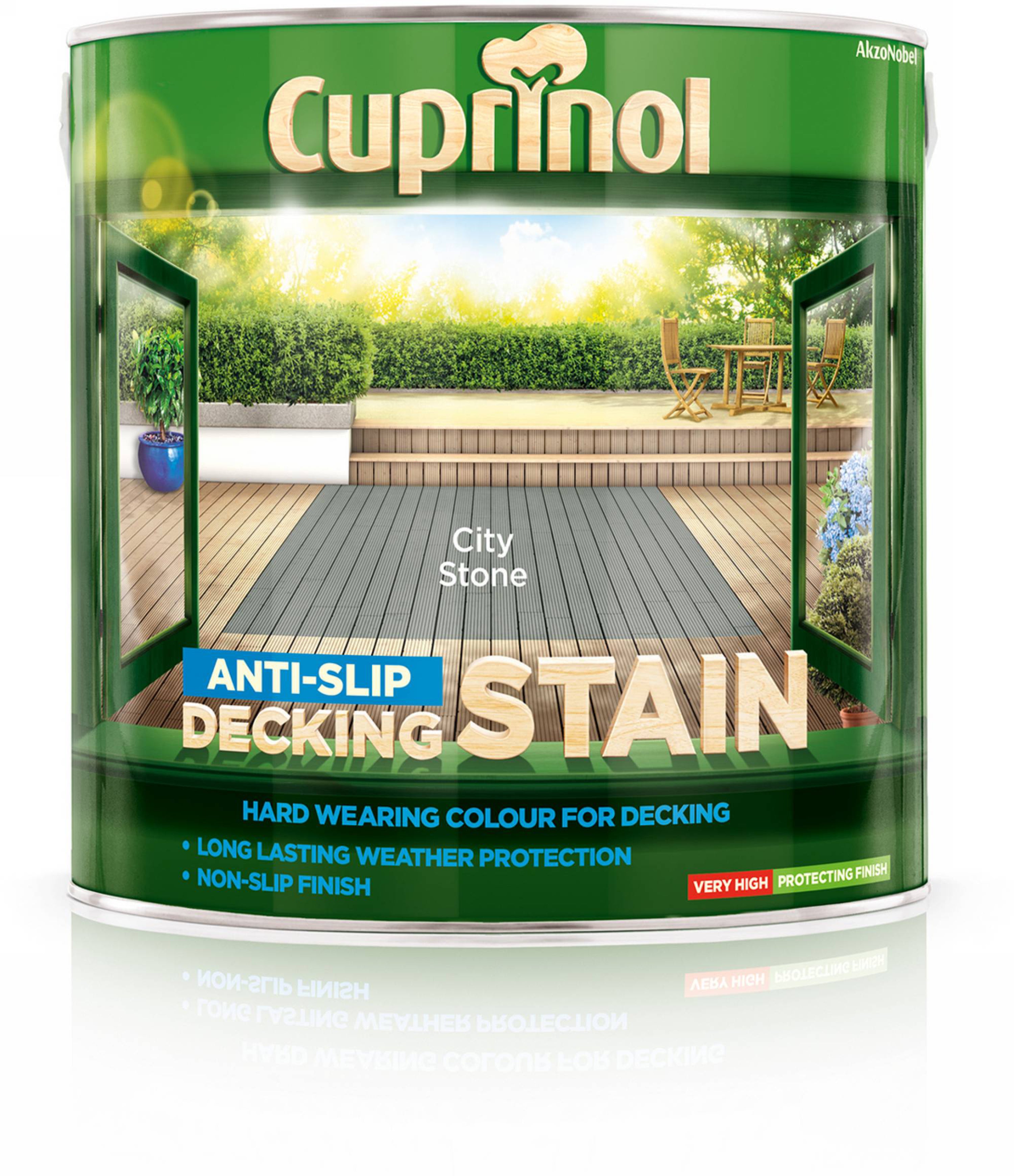 Cuprinol Anti-Slip Decking Stain City Stone 2.5L