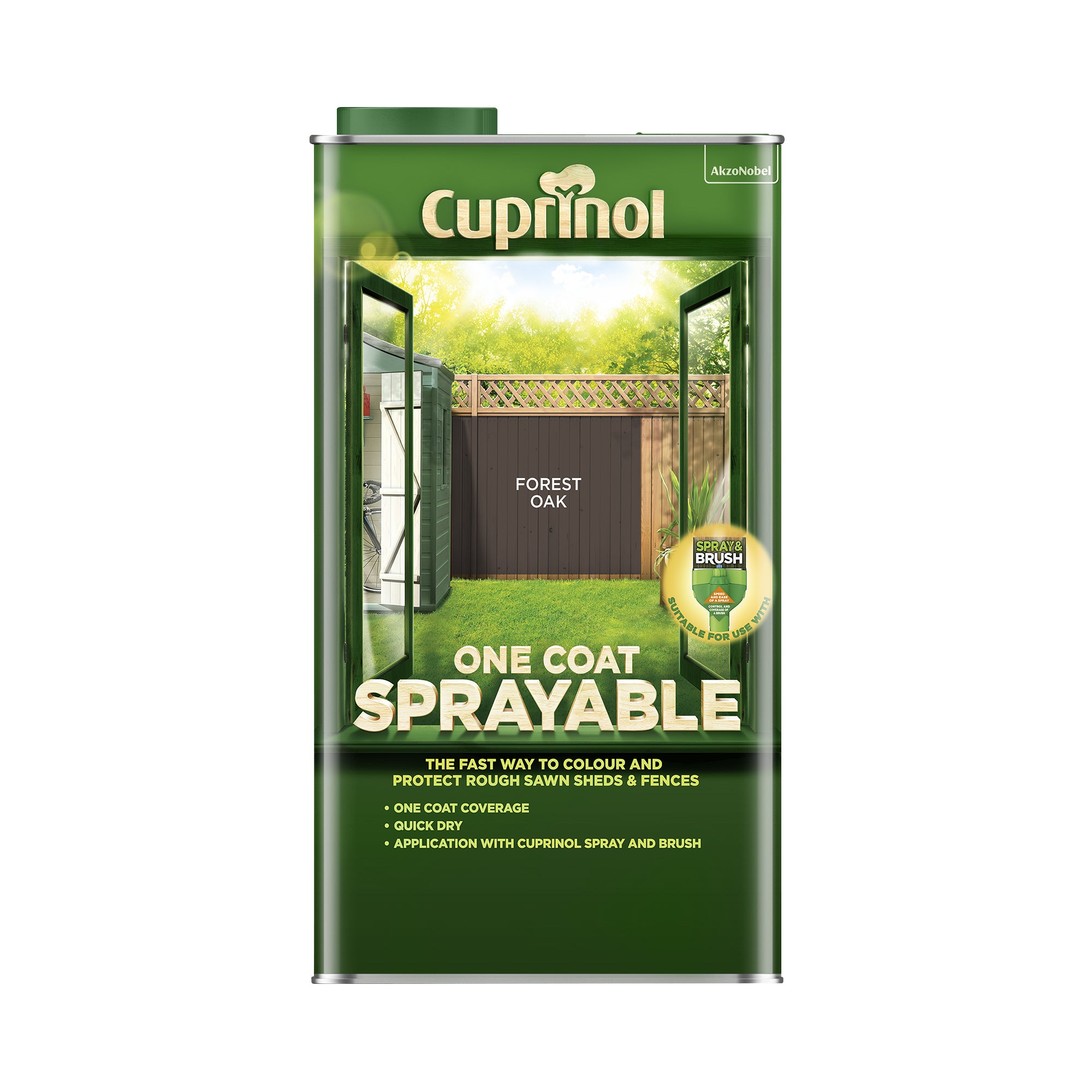Cuprinol Spray & Fence Treatment Forest Oak 5L