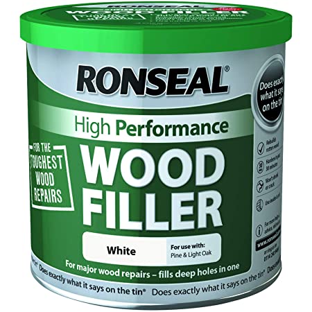 Ronseal High Performance Wood Filler White 550g