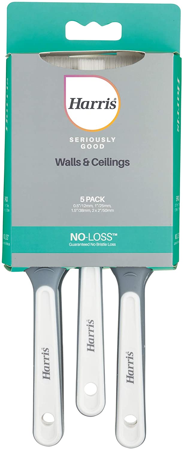 Harris Seriously Good Walls & Ceilings Paint Brush 5 Pack