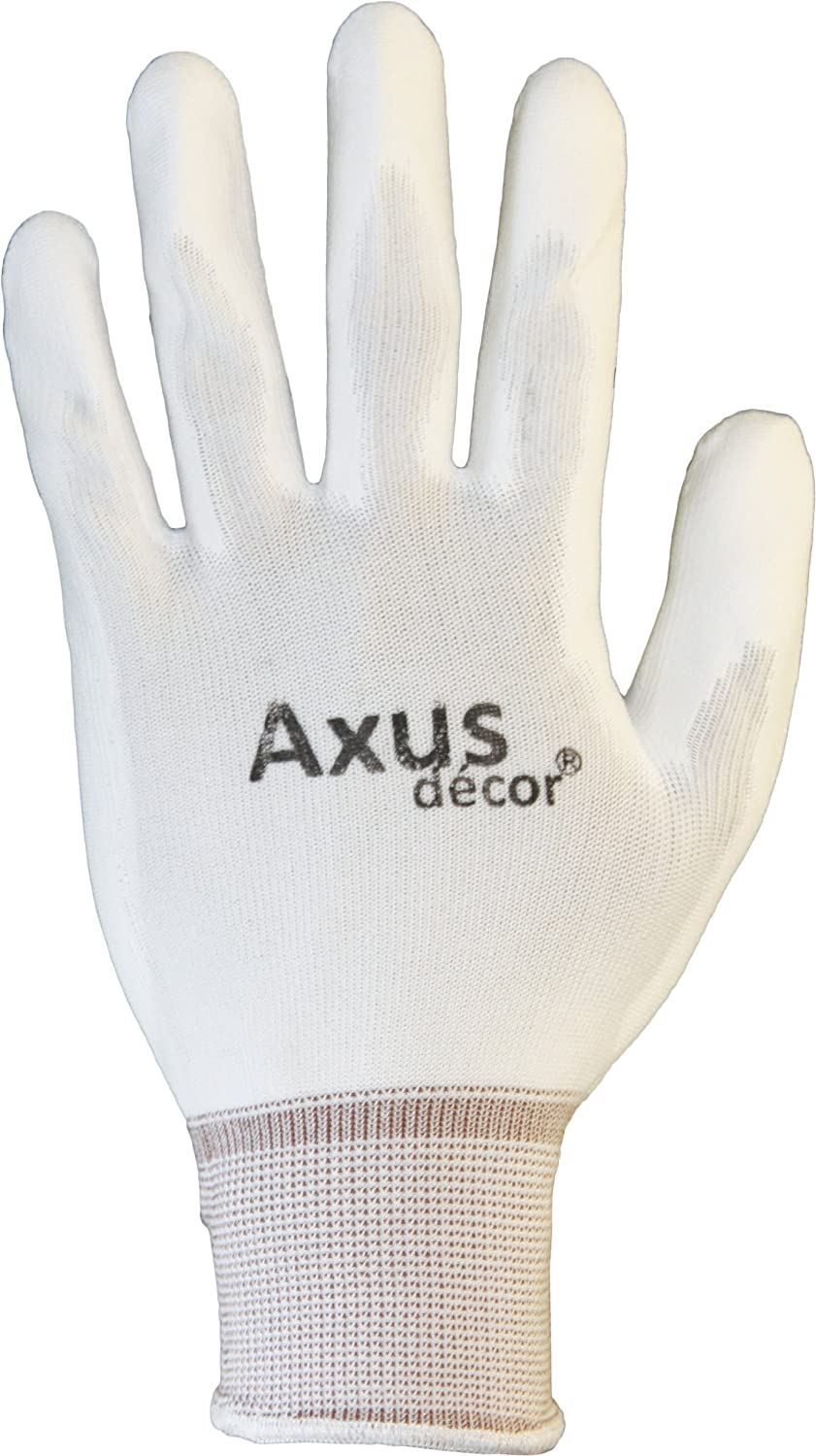 Axus Decor White Painter's Gloves Large (3 Pairs)