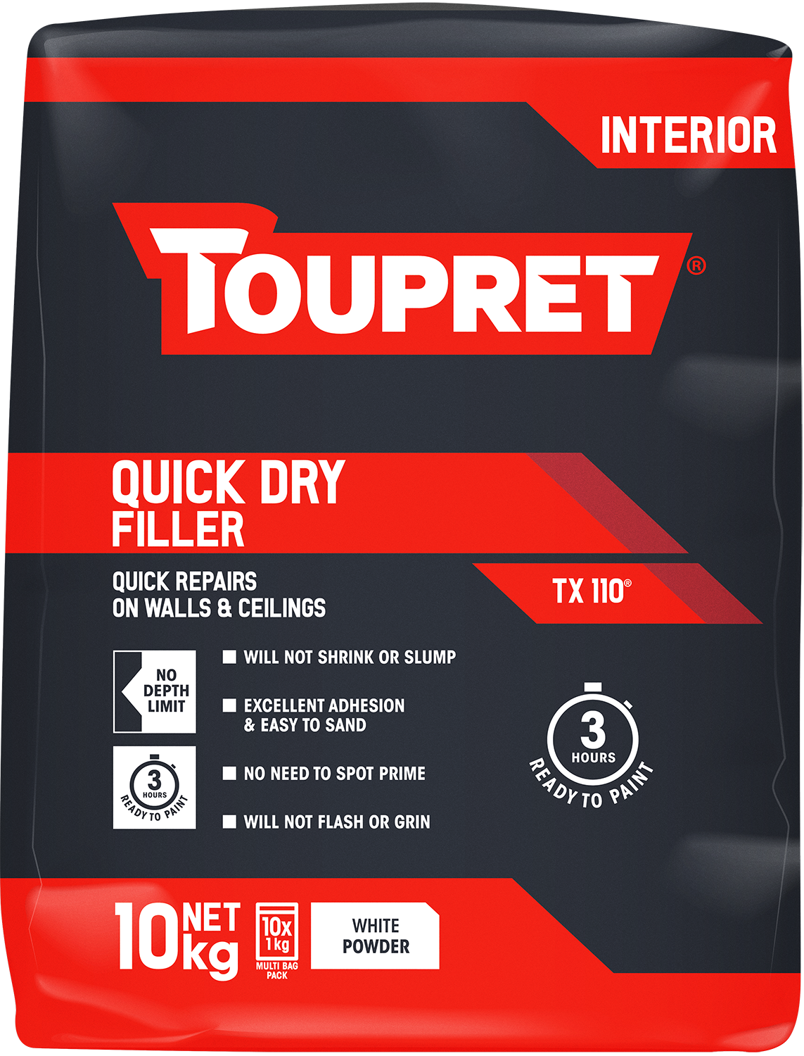 Toupret Quick Dry Filler (TX 110) 10x 1kg bag in bag