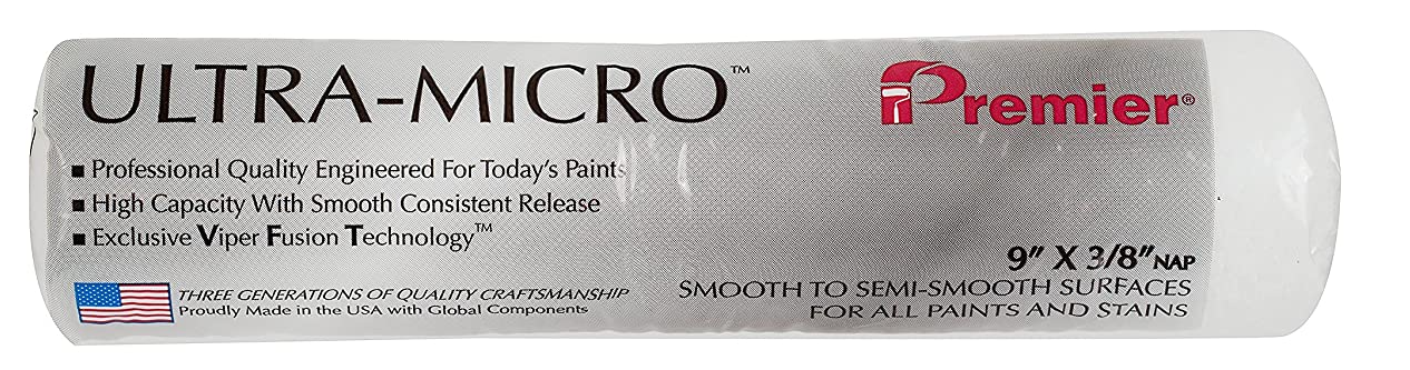 Premier Ultra-Micro 9" X 3/8" Roller Sleeve USA