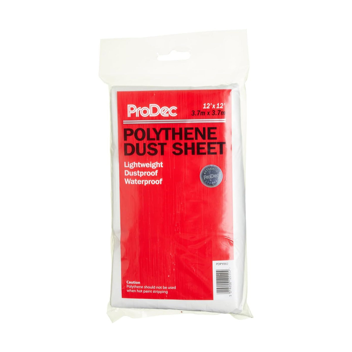 Prodec Polythene Dust Sheet 12' x 12'