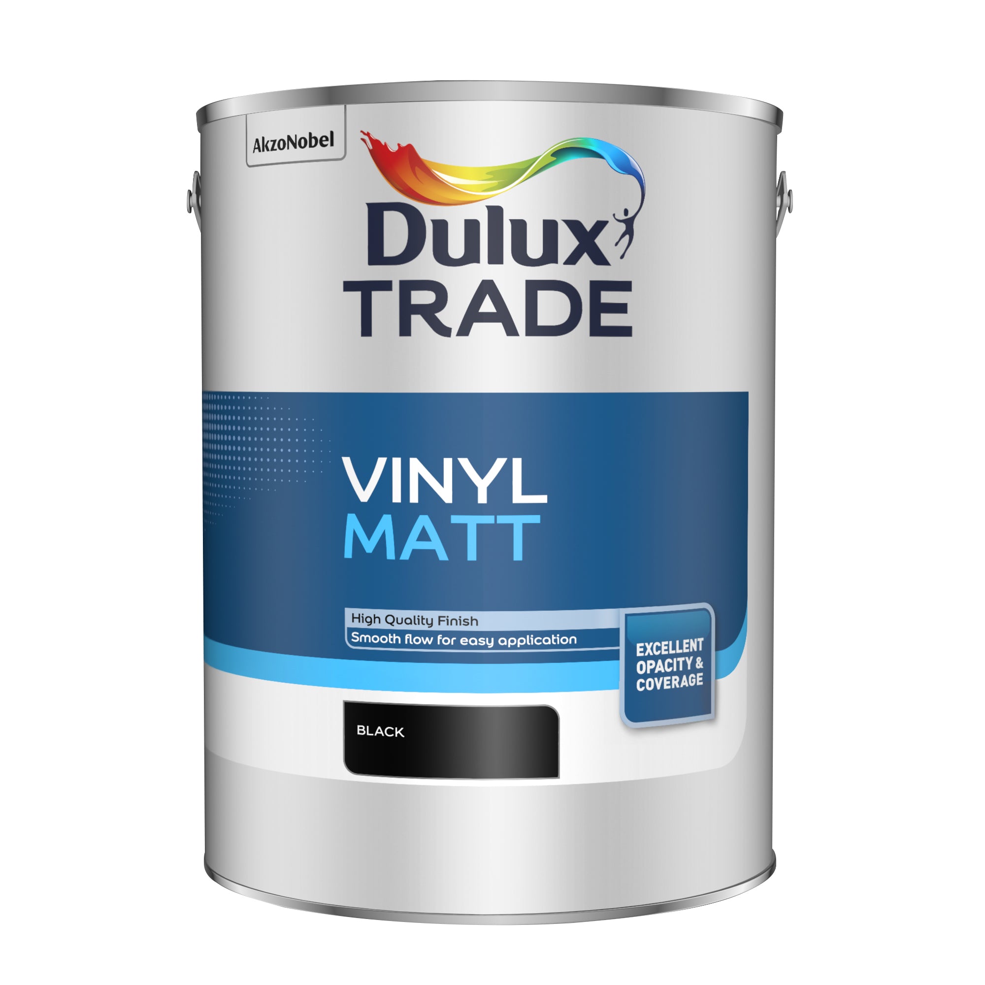 Dulux Trade Vinyl Matt Black 5L