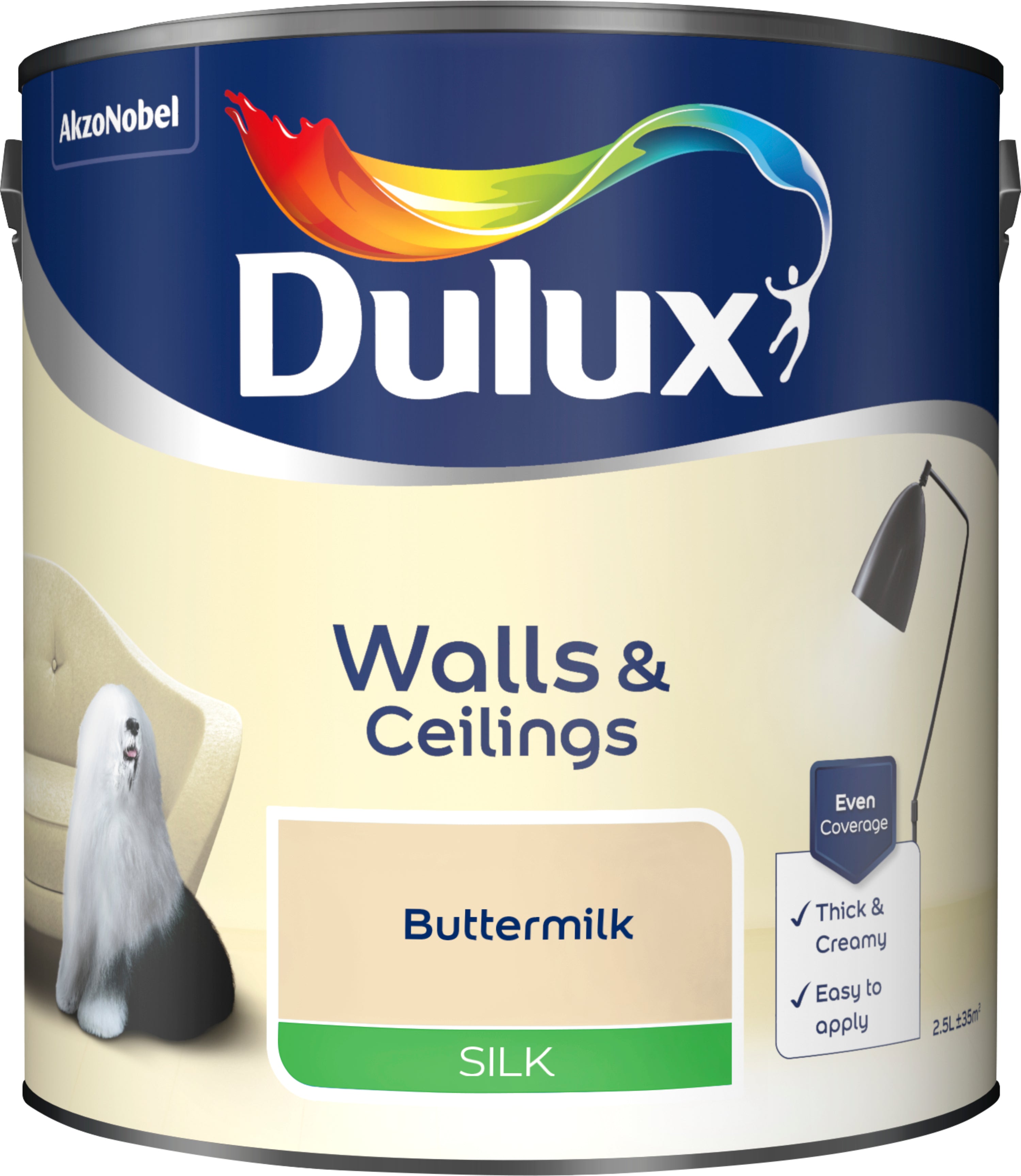 Dulux Silk Buttermilk 2.5L