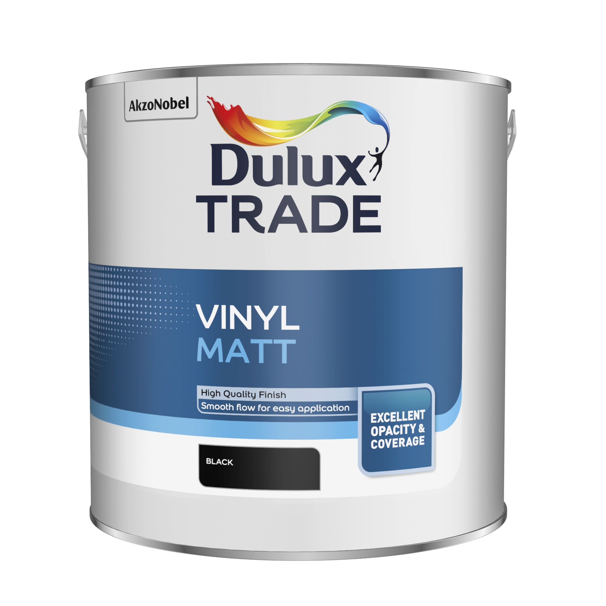 Dulux Trade Vinyl Matt Black 2.5L