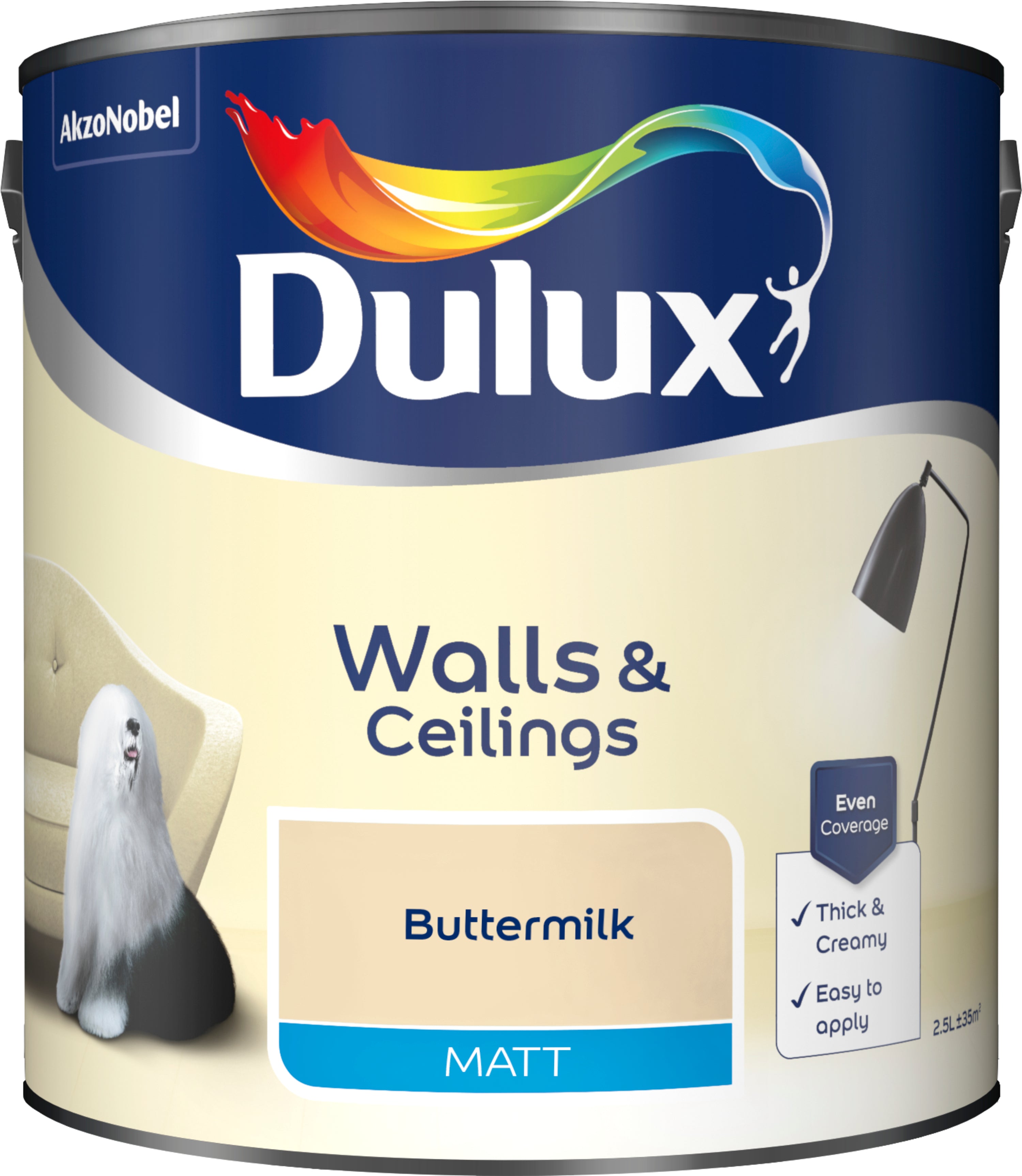 Dulux Matt Buttermilk 2.5L