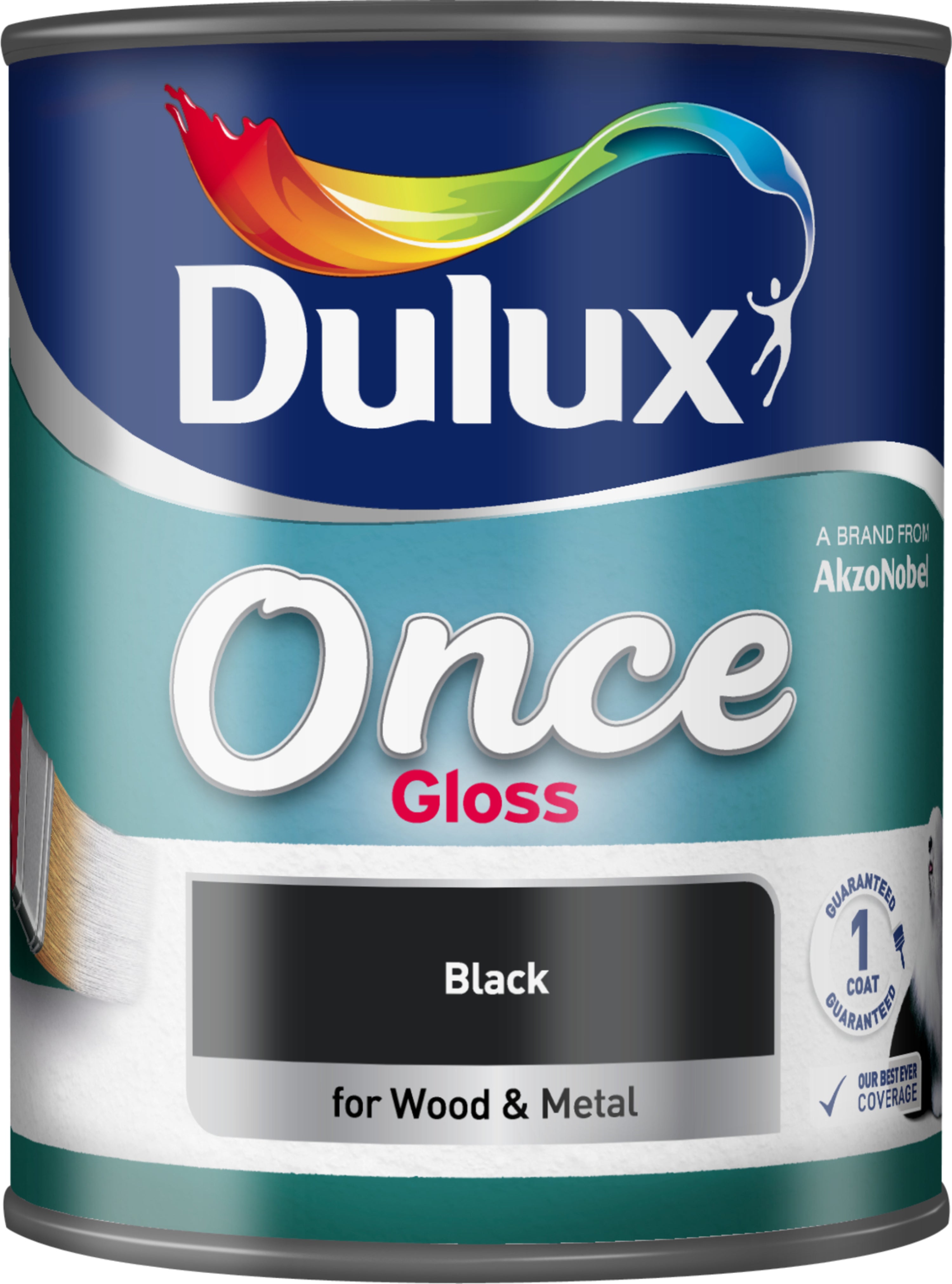 Dulux Once Gloss Black 750ml