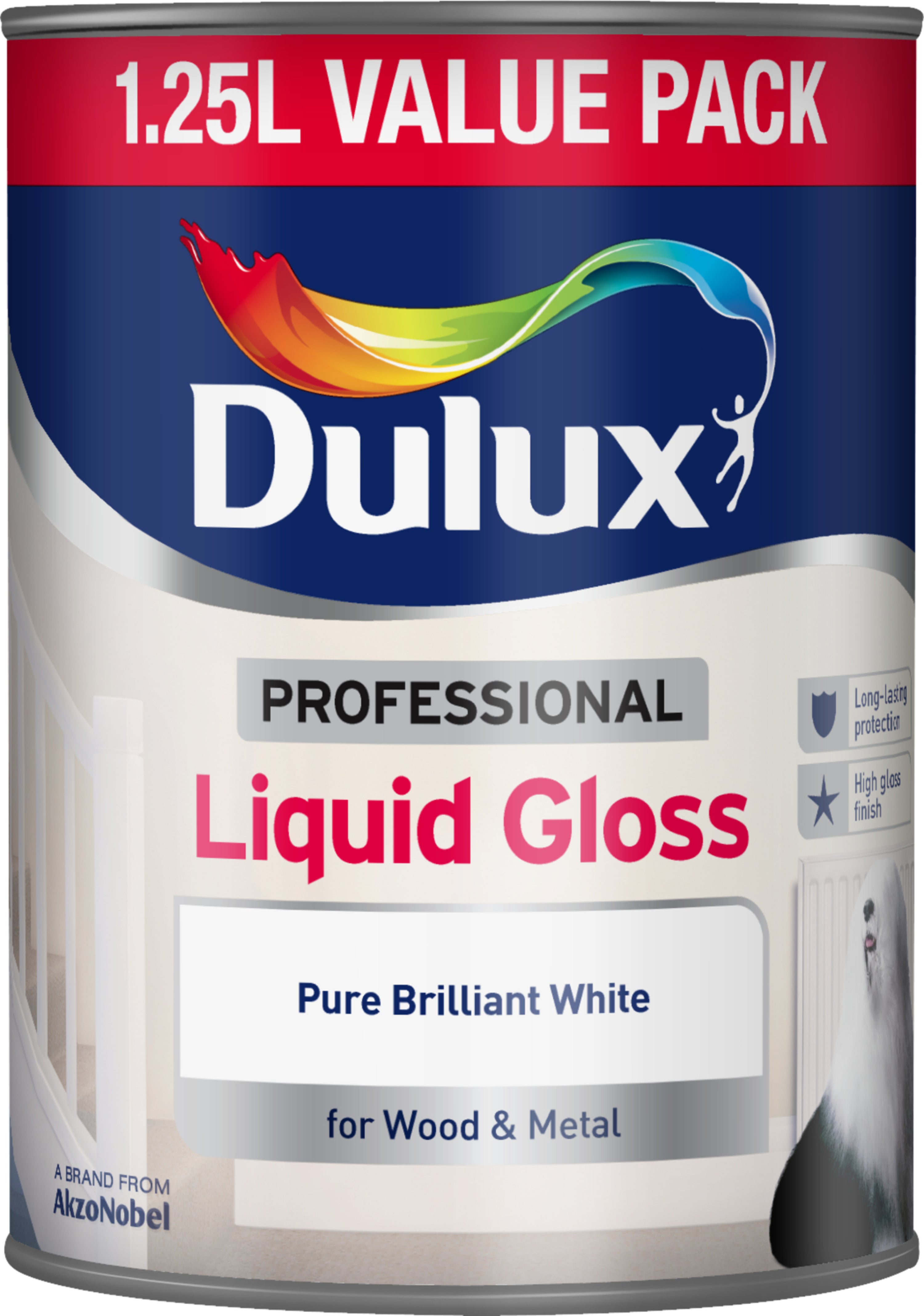 Dulux Professional Liquid Gloss Pure Brilliant White 1.25L