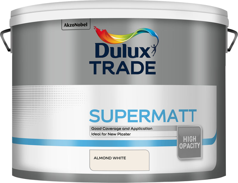 Dulux Trade Supermatt Almond White 10L