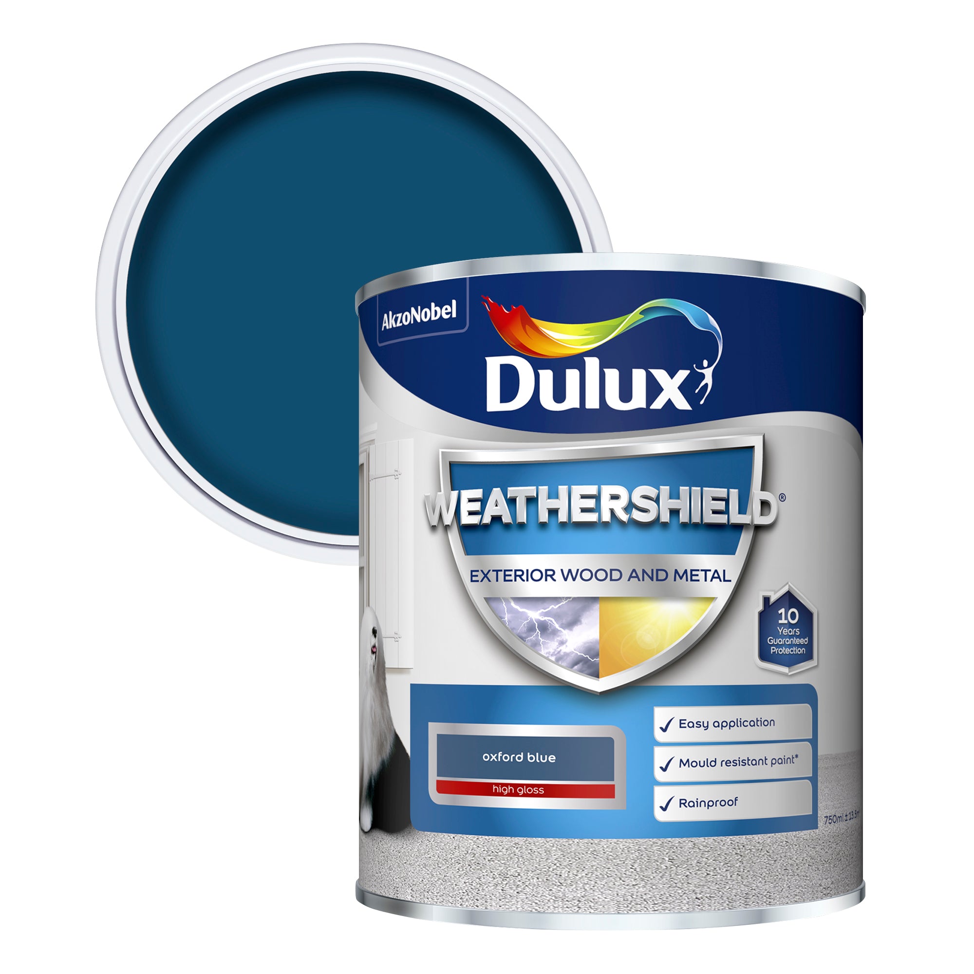 Dulux Weathershield Gloss Oxford Blue 2.5L