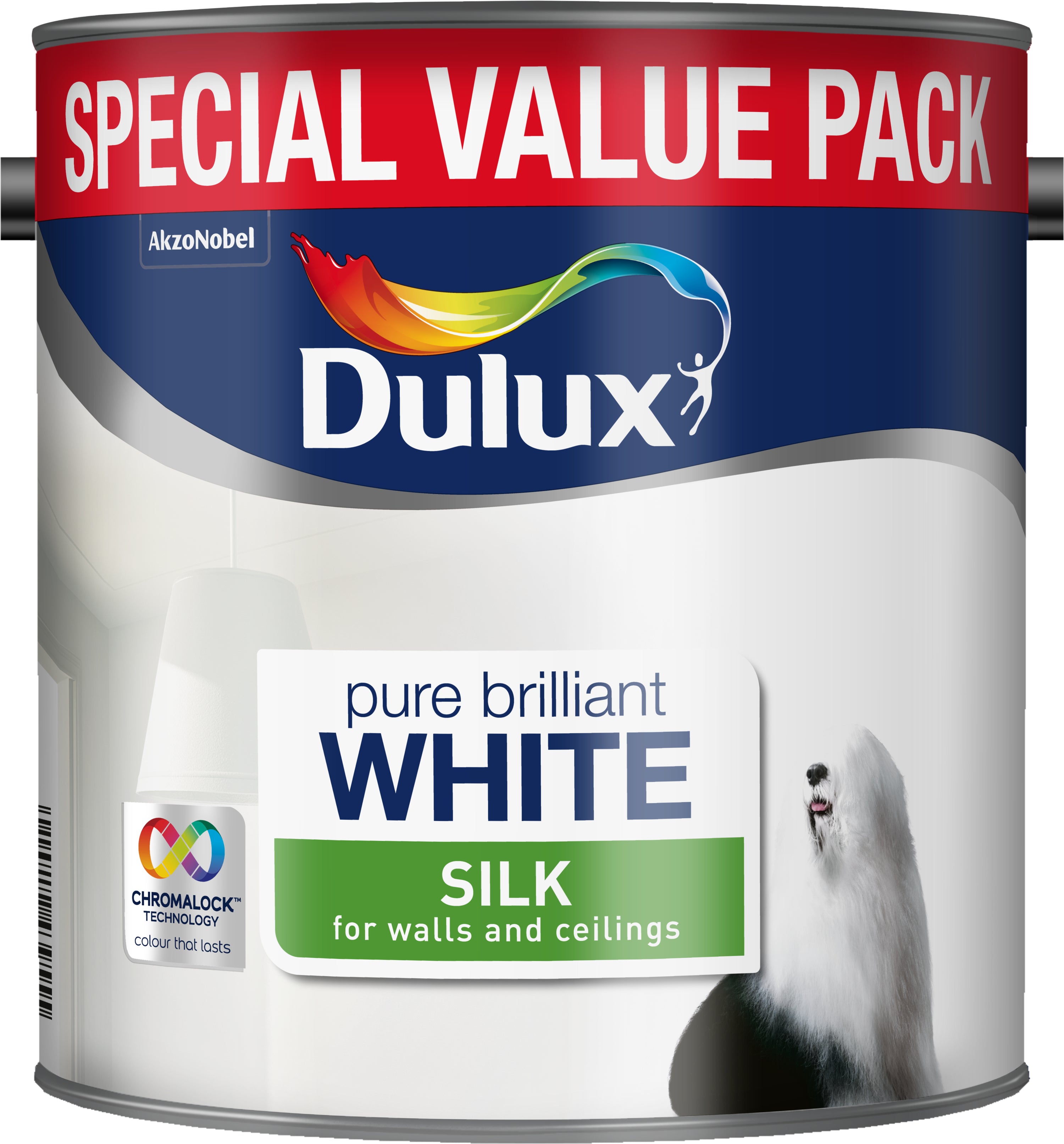 Dulux Silk Pure Brilliant White Special Value 3L