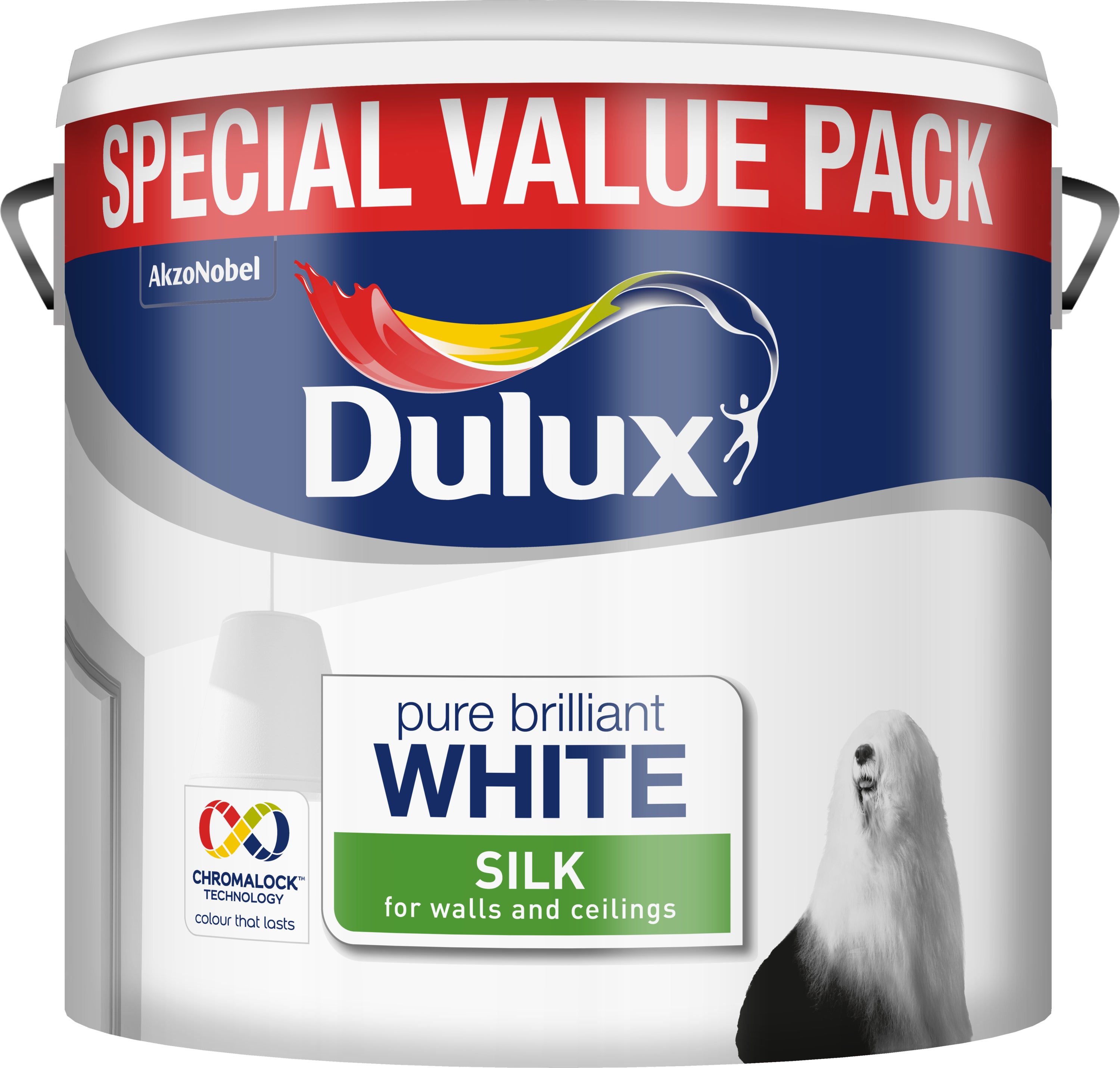 Dulux Silk Pure Brilliant White Special Value 6L